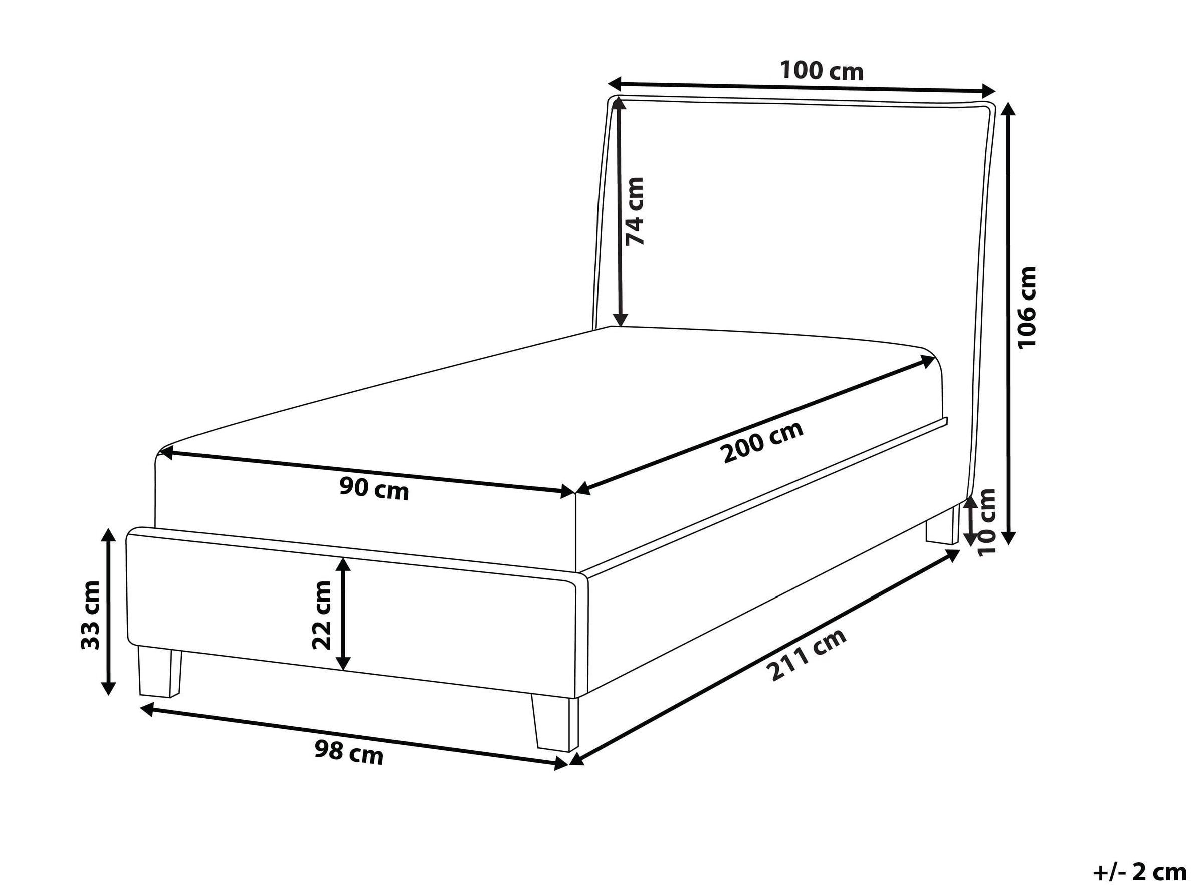 Postelja Berwyn 1121 (Siva)