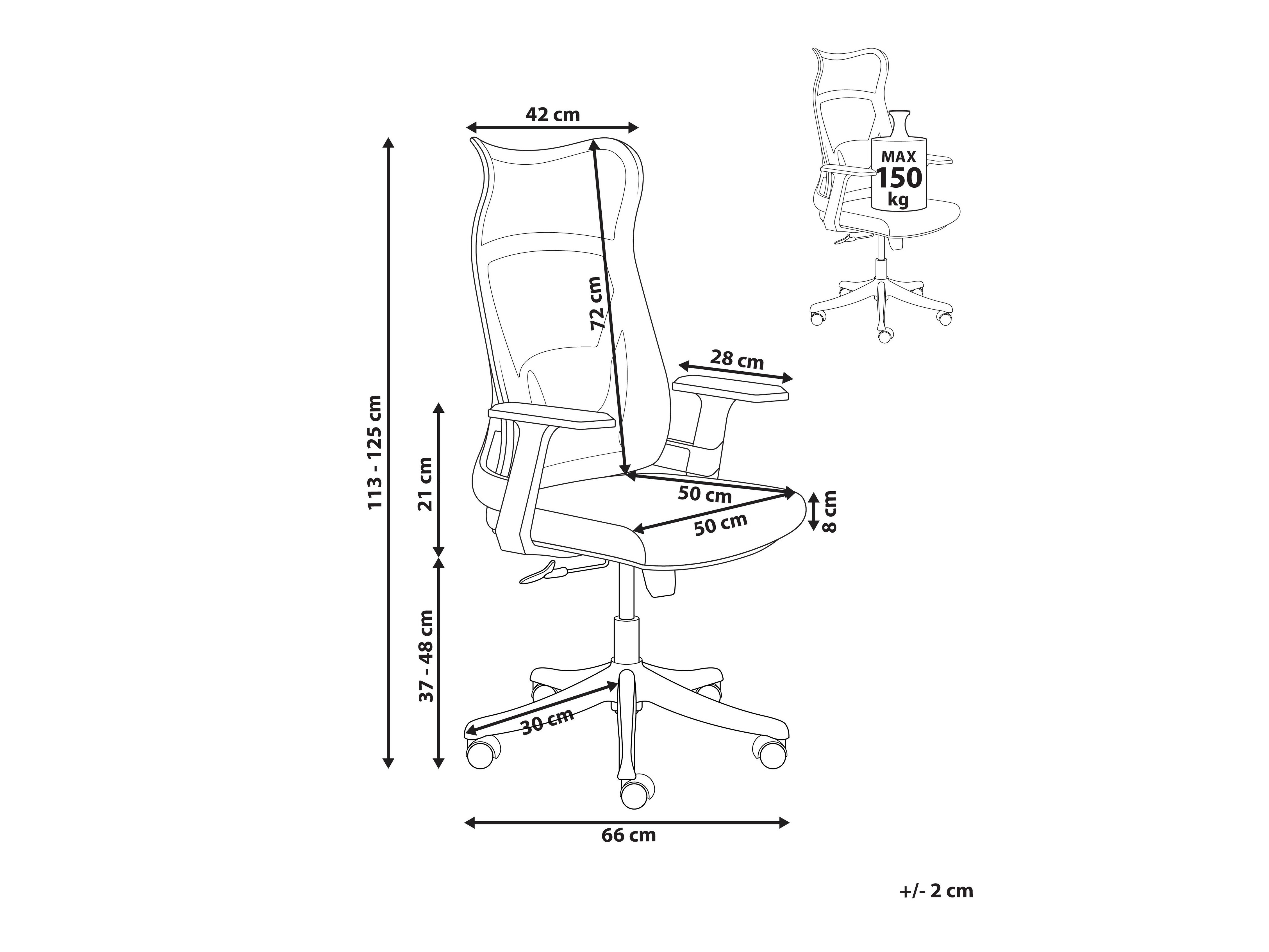 Pisarniški stol Berwyn 2939 (Črna)