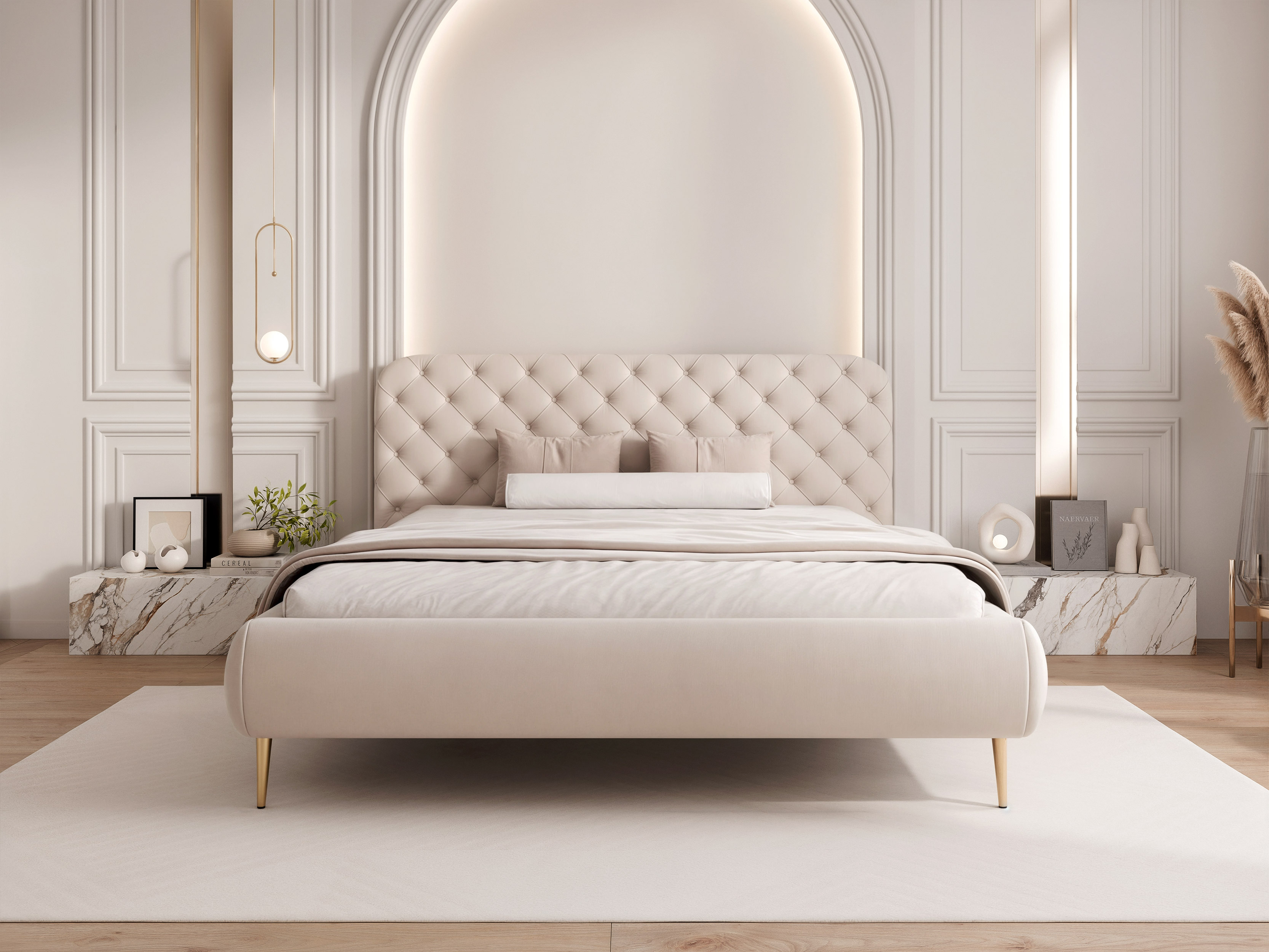 Postelja Hesperia 124 (MATT VELVET 08)