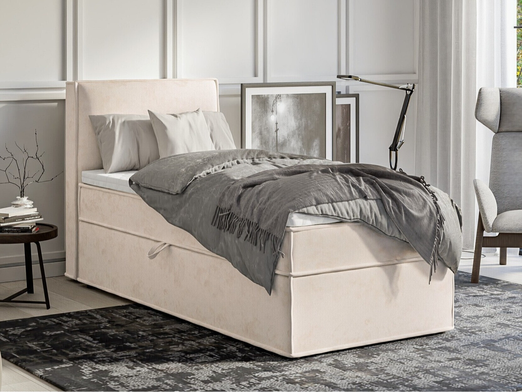 Boxspring postelja Rocklin 134 (Enjoy New 01)