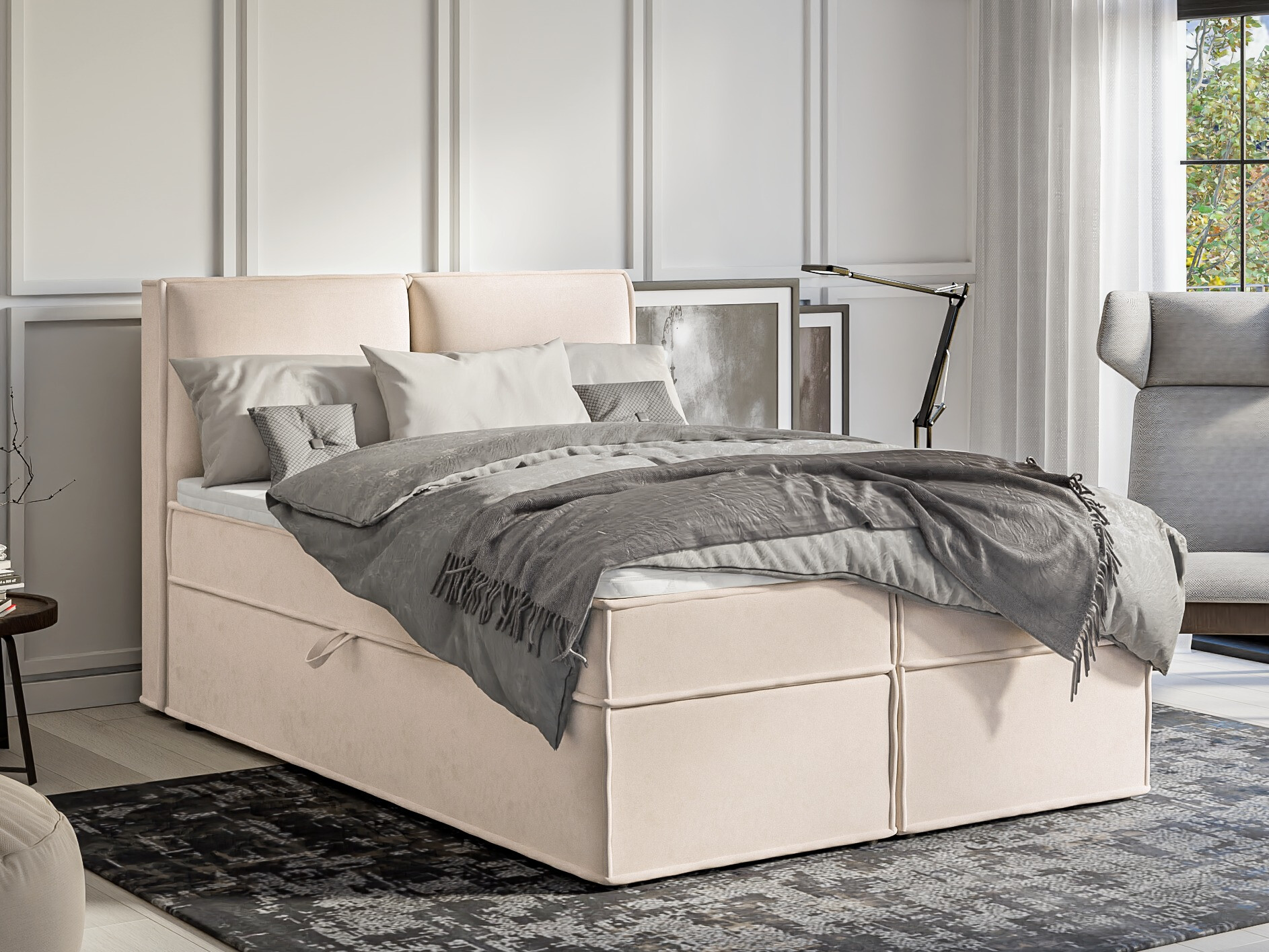 Boxspring postelja Rocklin 134 (Enjoy New 01)