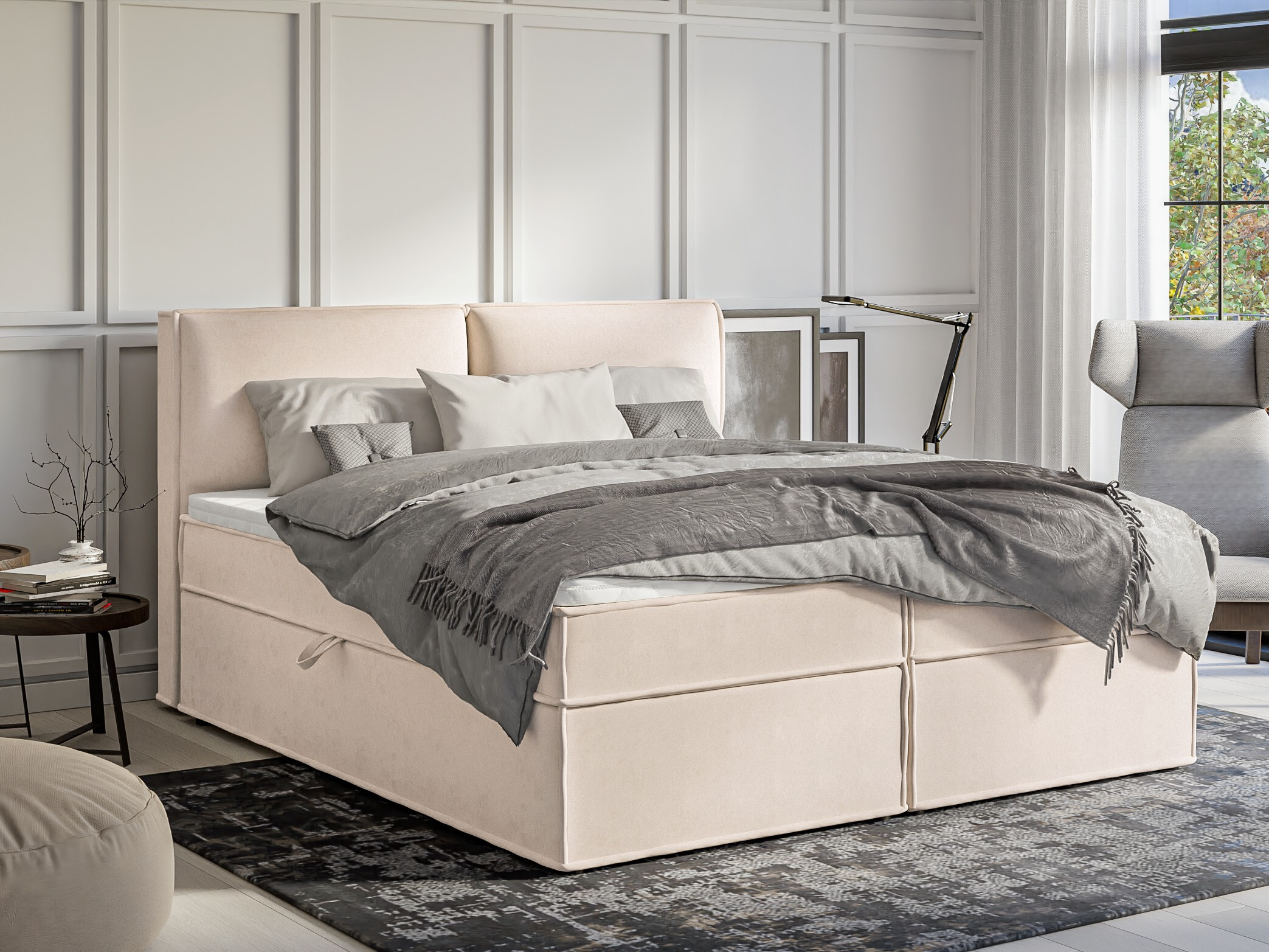 Boxspring postelja Rocklin 134 (Enjoy New 01)