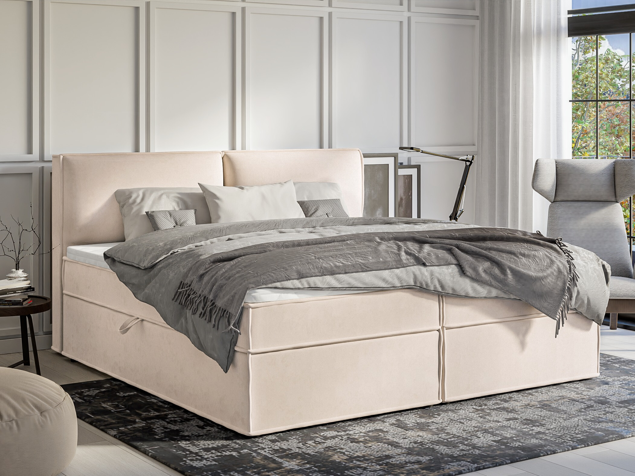 Boxspring postelja Rocklin 134 (Enjoy New 01)
