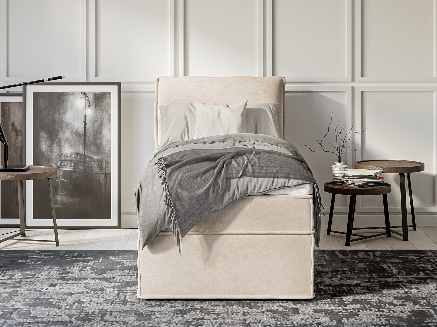 Boxspring postelja Rocklin 134 (Enjoy New 01)