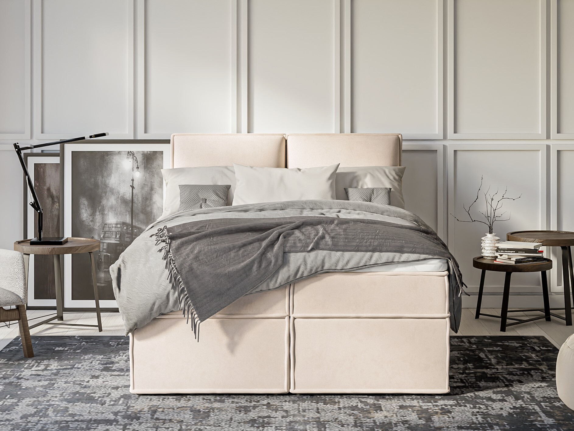 Boxspring postelja Rocklin 134 (Enjoy New 01)