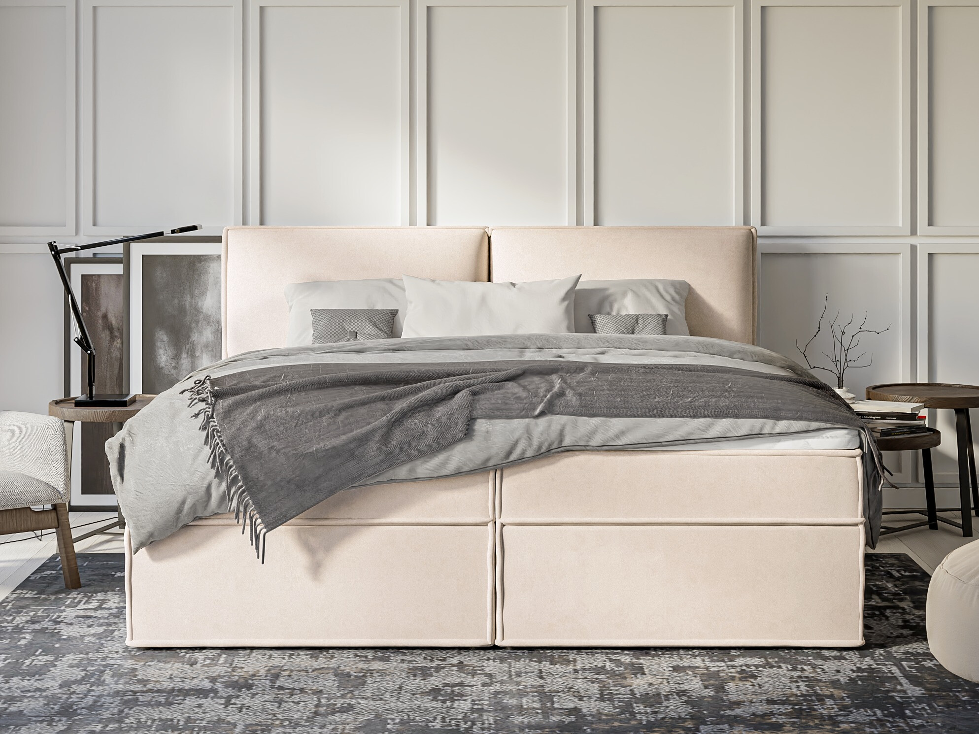 Boxspring postelja Rocklin 134 (Enjoy New 01)