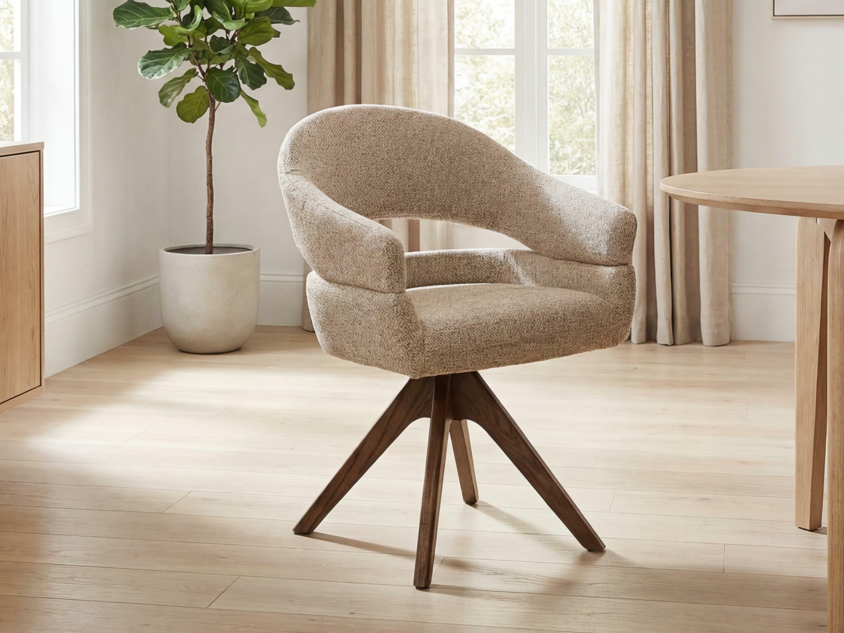 Stol Brea 239 (Bež + Temen hrast)