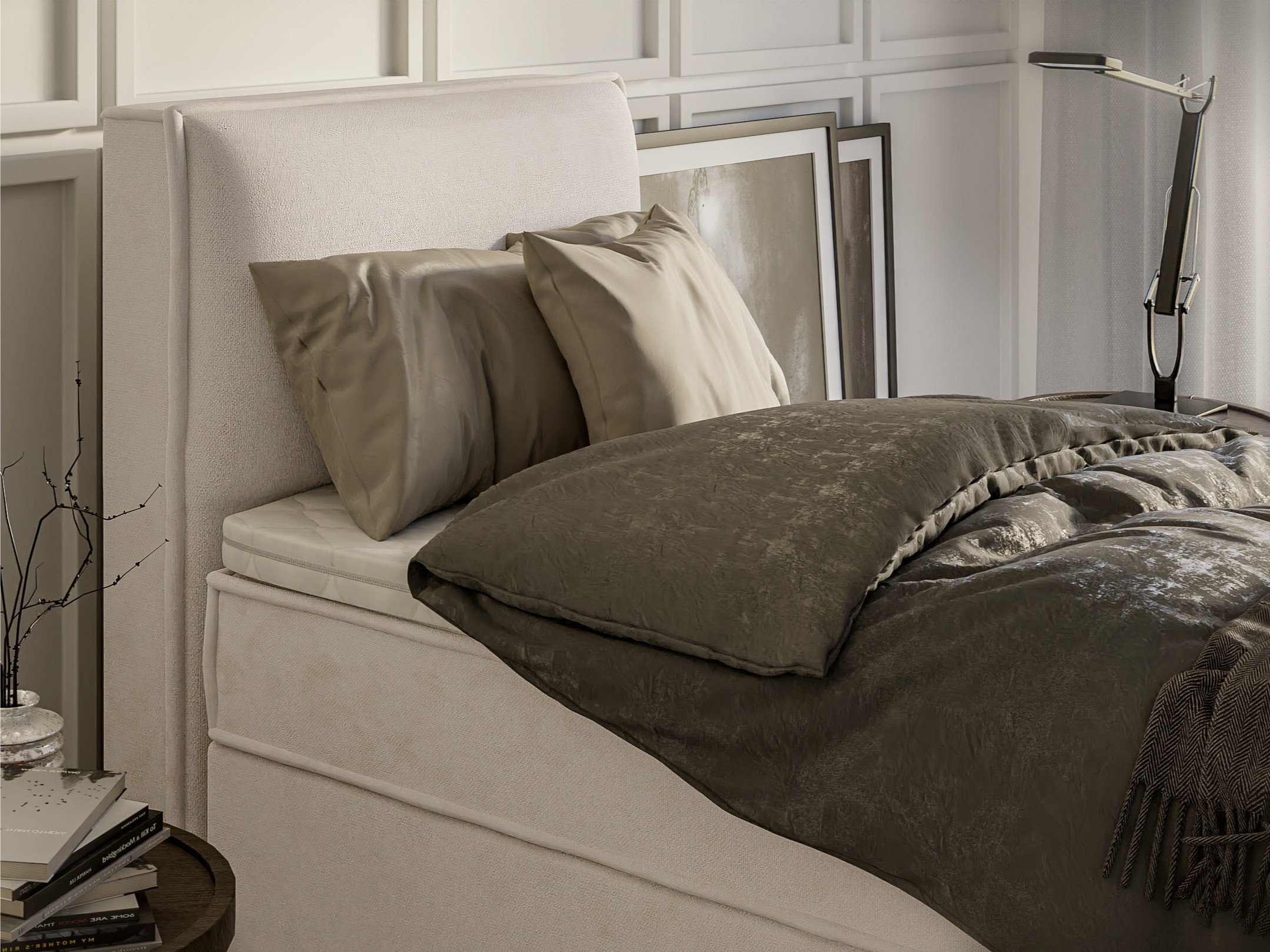 Boxspring postelja Rocklin 134 (Enjoy New 01)