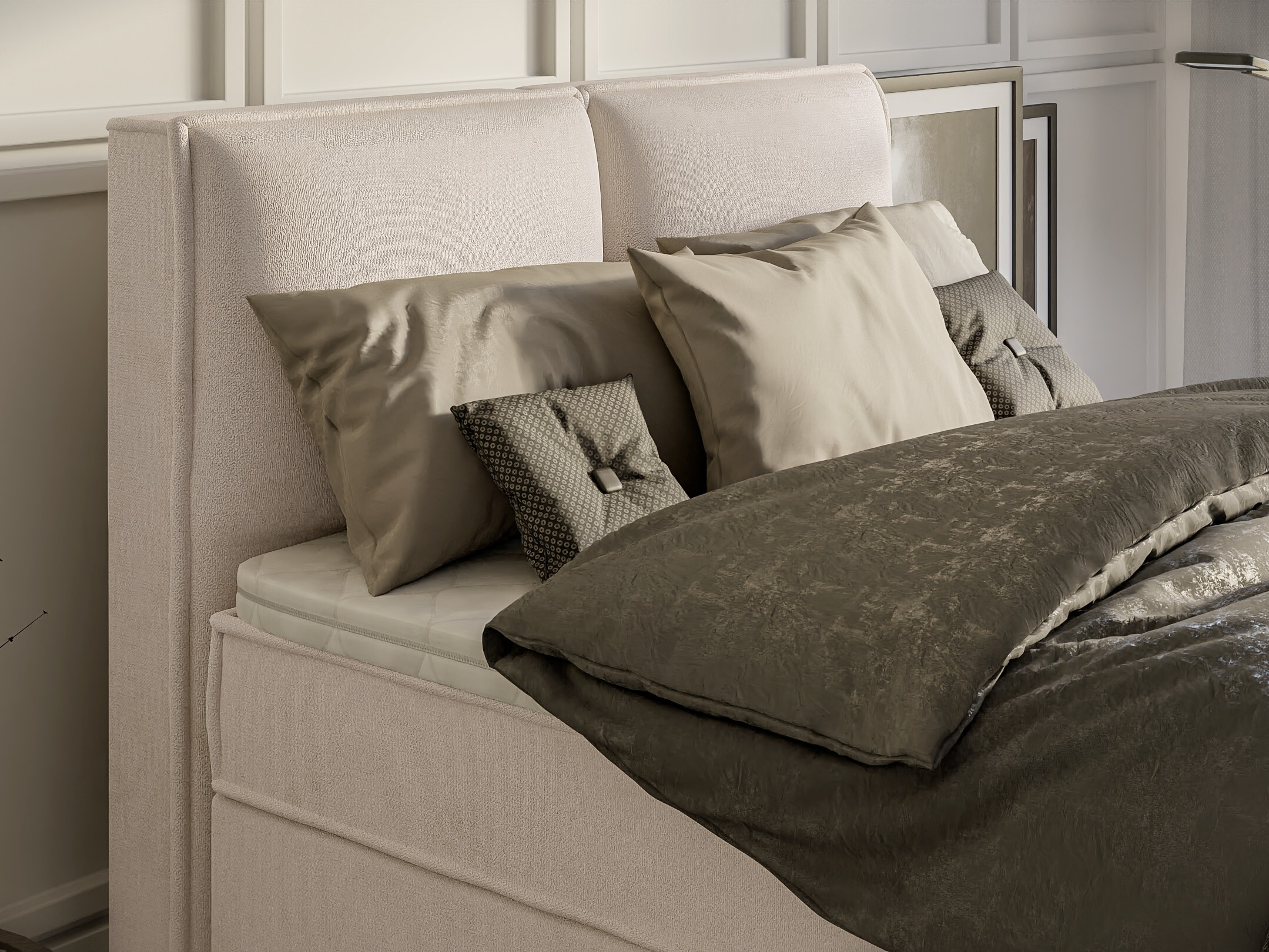 Boxspring postelja Rocklin 134 (Enjoy New 01)