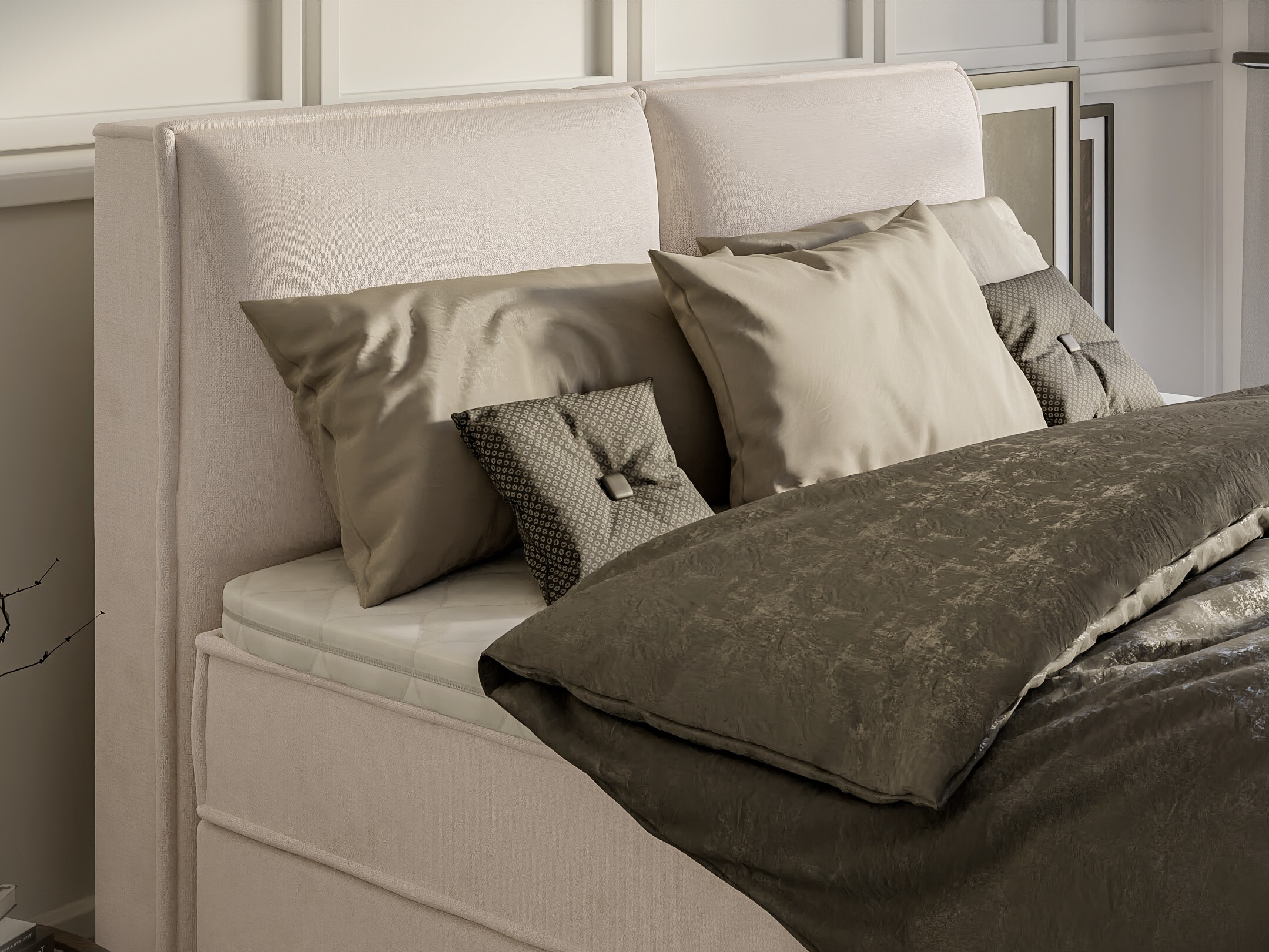 Boxspring postelja Rocklin 134 (Enjoy New 01)