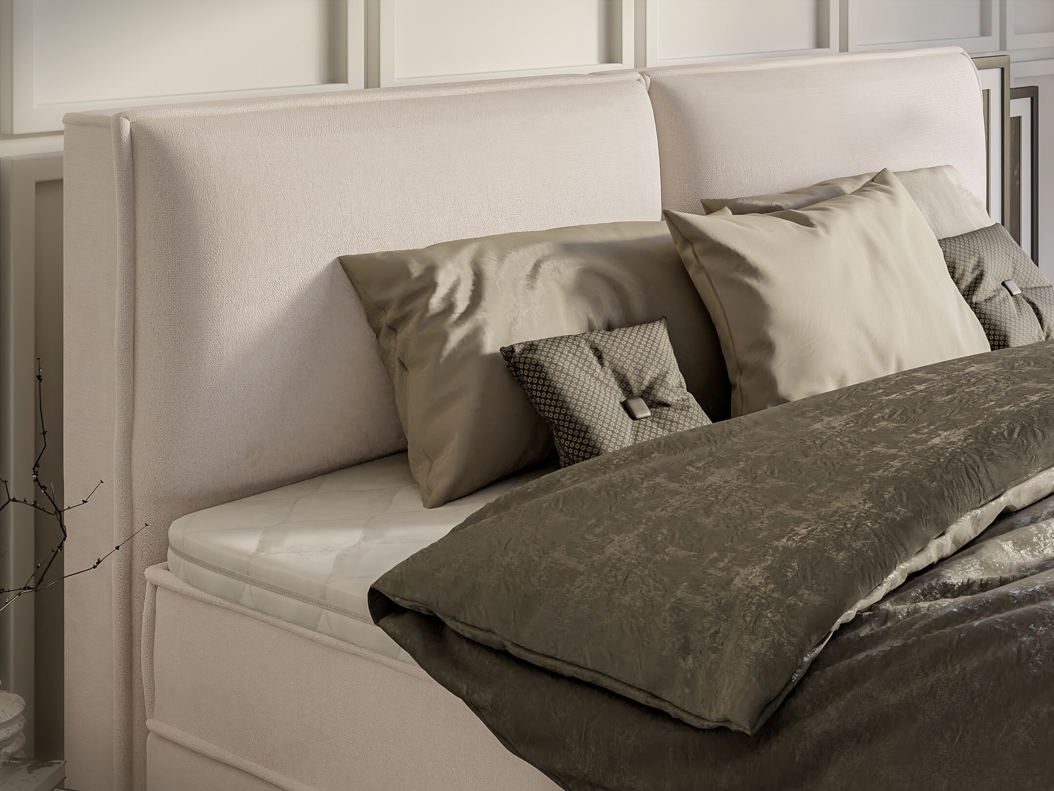 Boxspring postelja Rocklin 134 (Enjoy New 01)