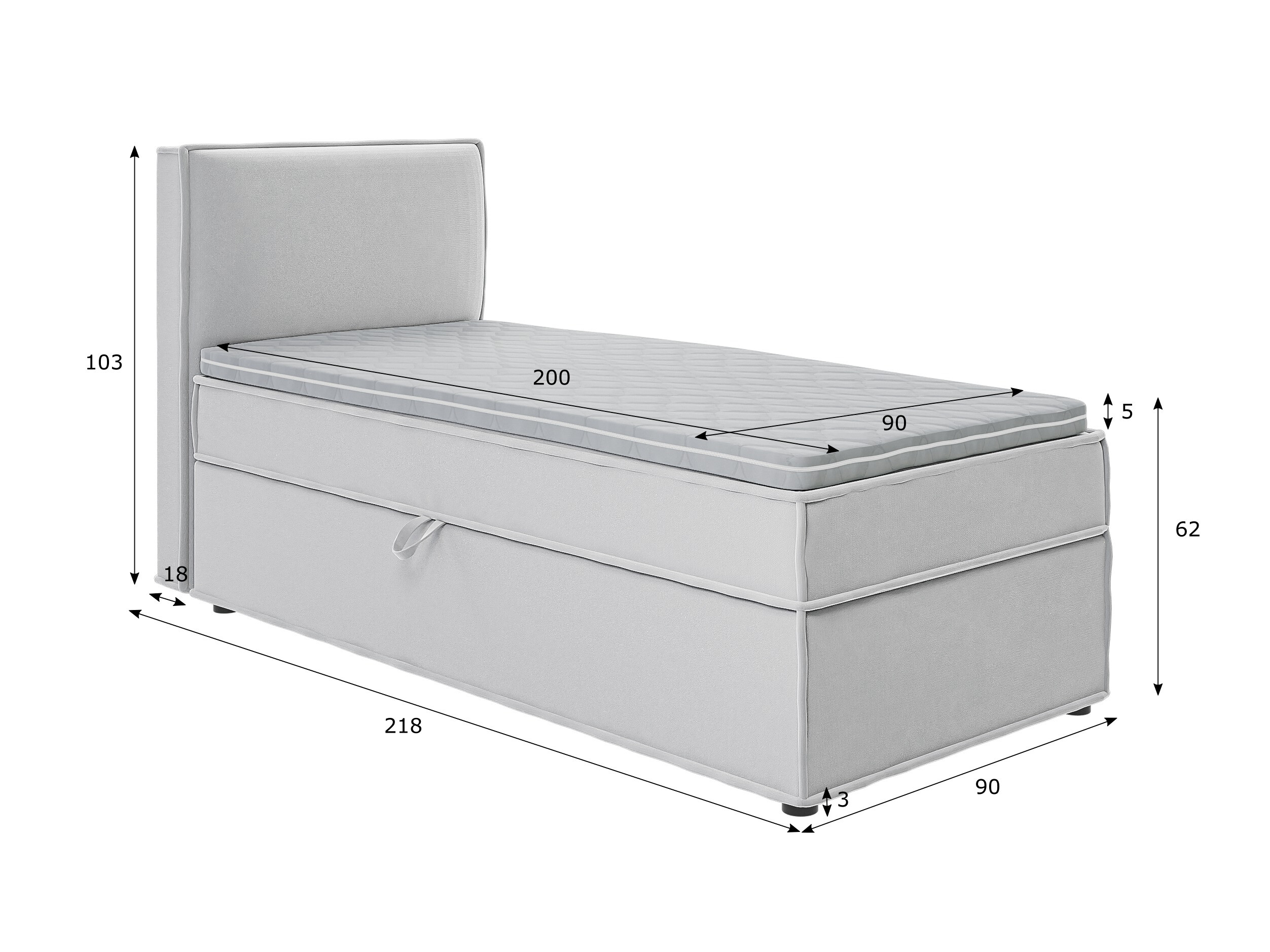 Boxspring postelja Rocklin 134 (Enjoy New 20)