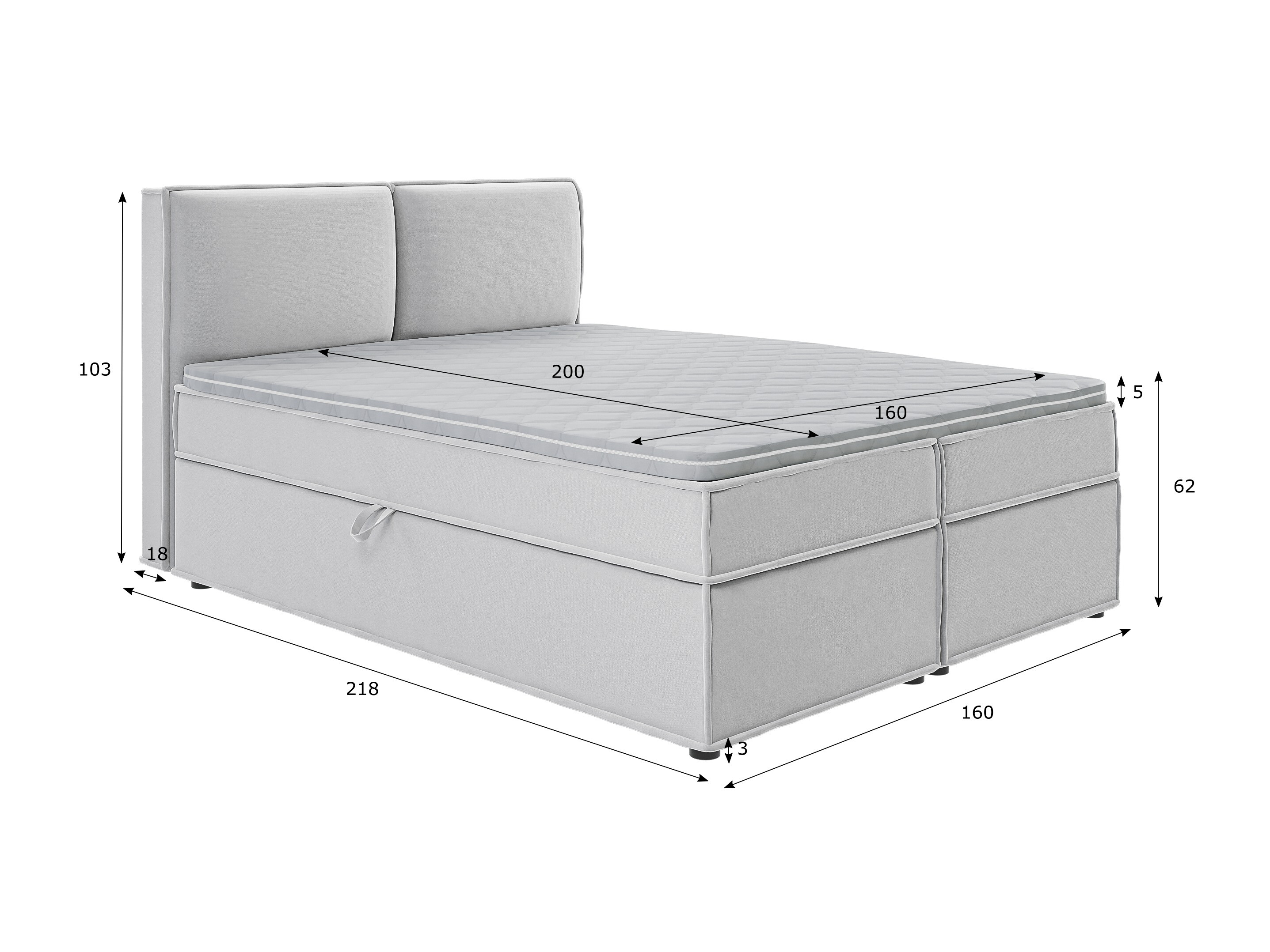 Boxspring postelja Rocklin 134 (Enjoy New 20)