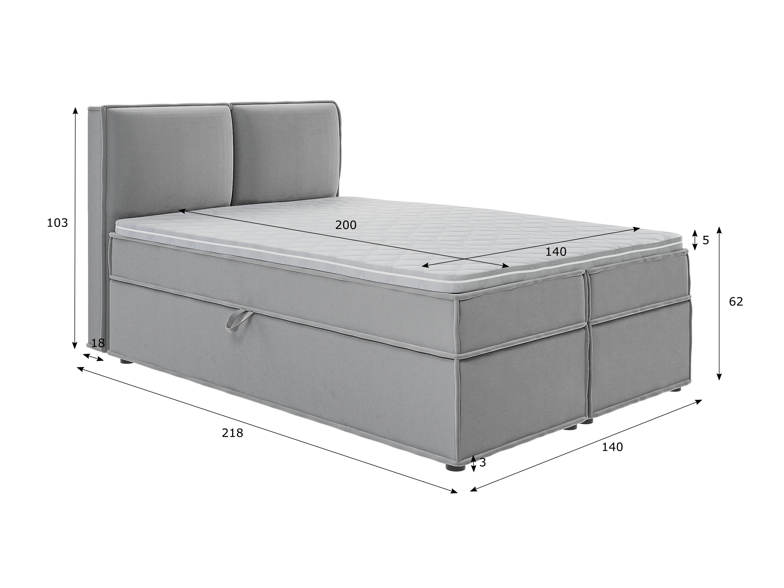 Boxspring postelja Rocklin 134 (Enjoy New 21)