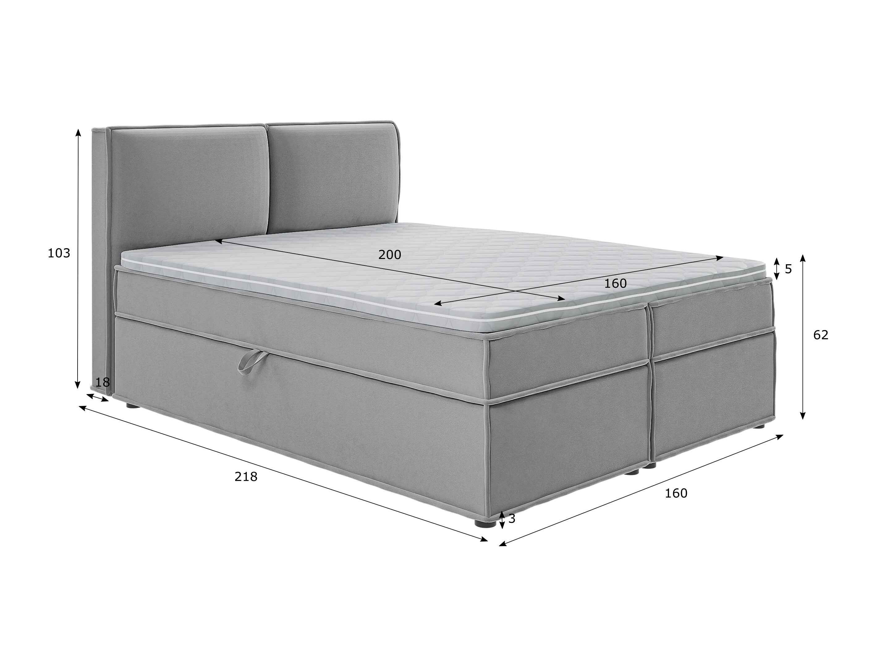 Boxspring postelja Rocklin 134 (Enjoy New 21)