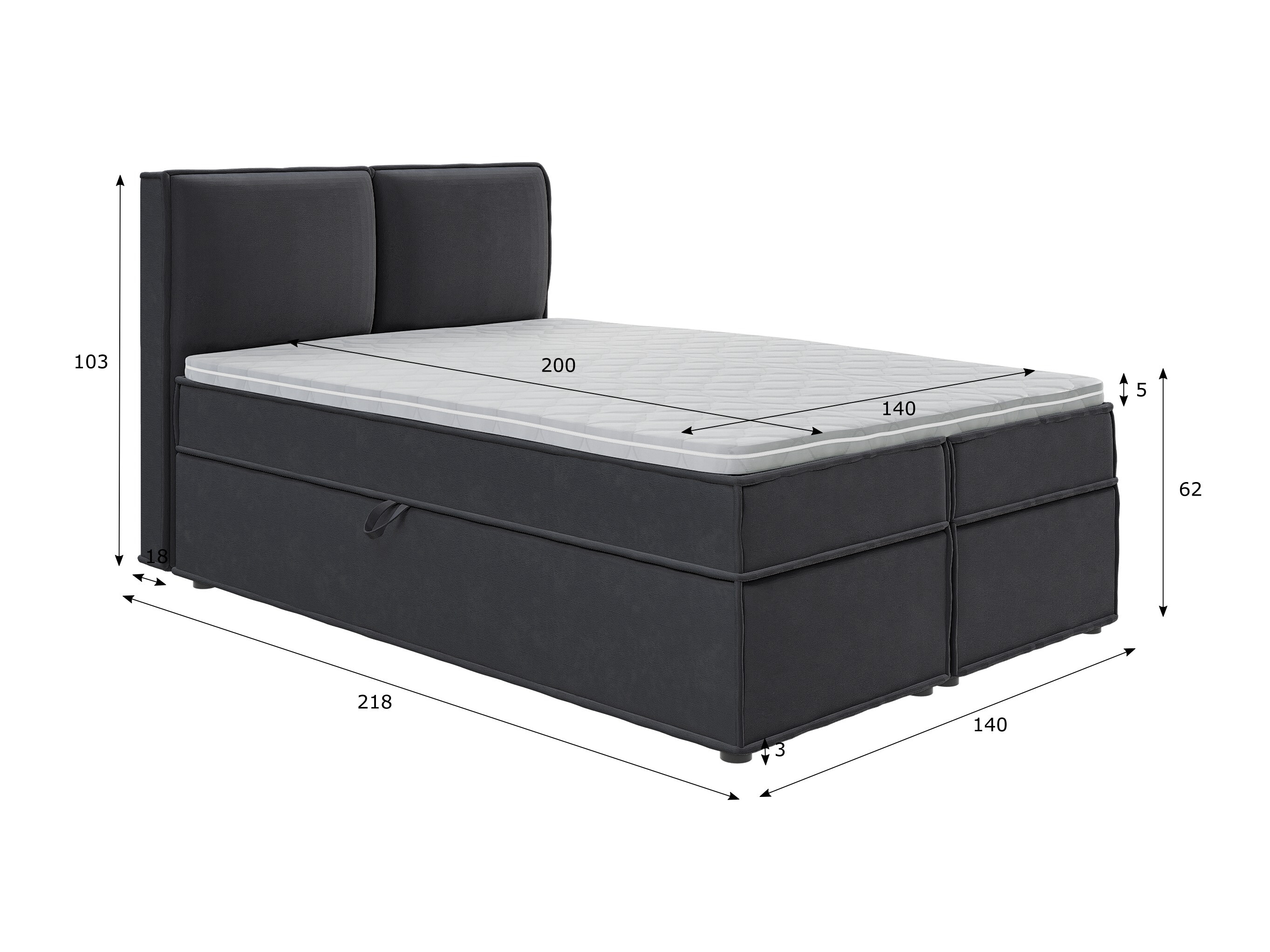 Boxspring postelja Rocklin 134 (Enjoy New 24)