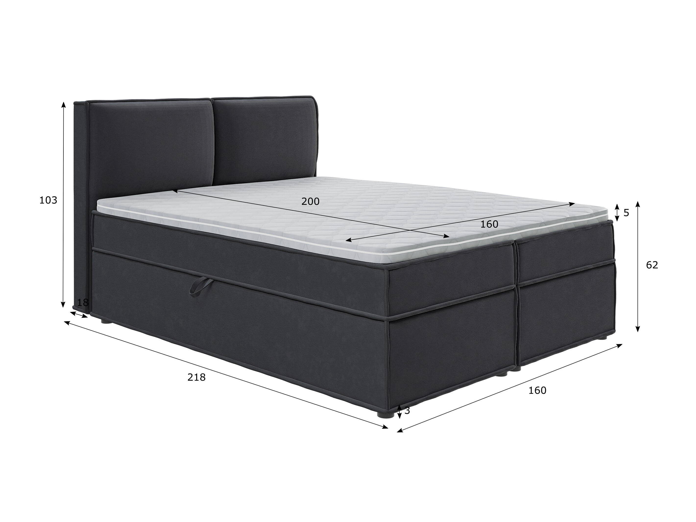 Boxspring postelja Rocklin 134 (Enjoy New 24)