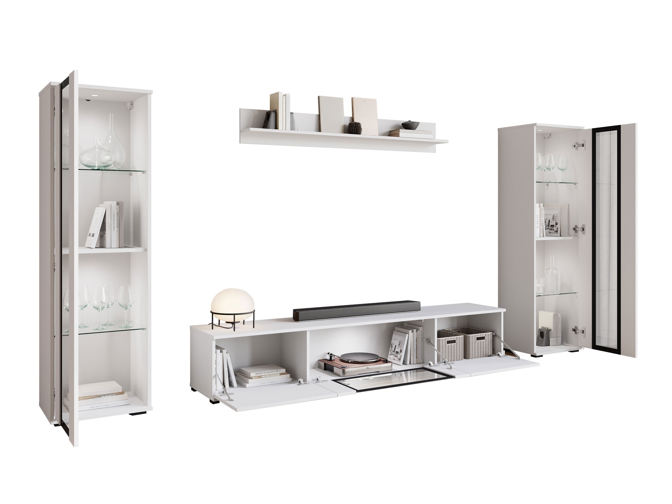 Komplet za dnevno sobo Torcame 103 (Črna)