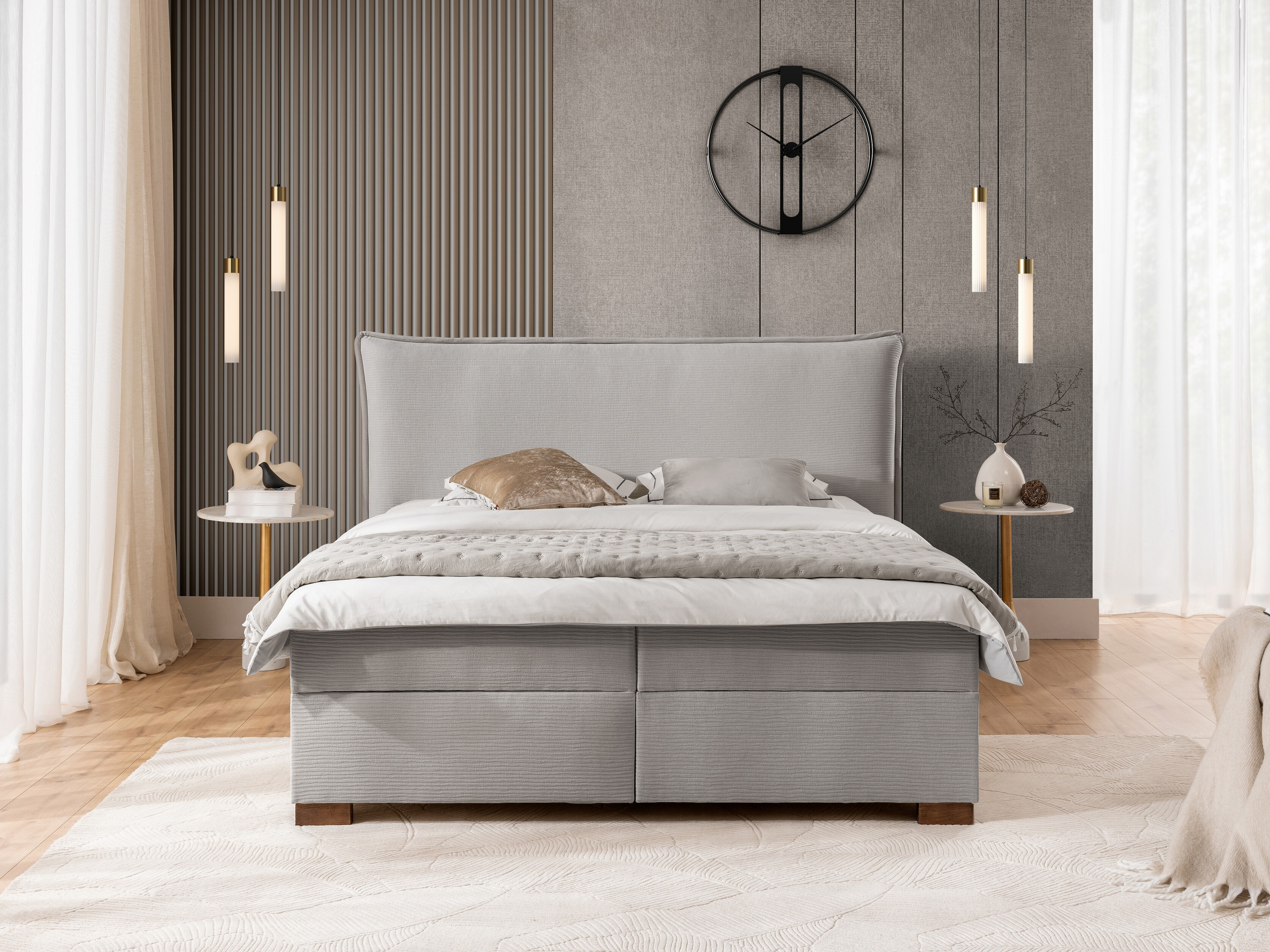 Boxspring postelja Rocklin 135 (Maranta 18)
