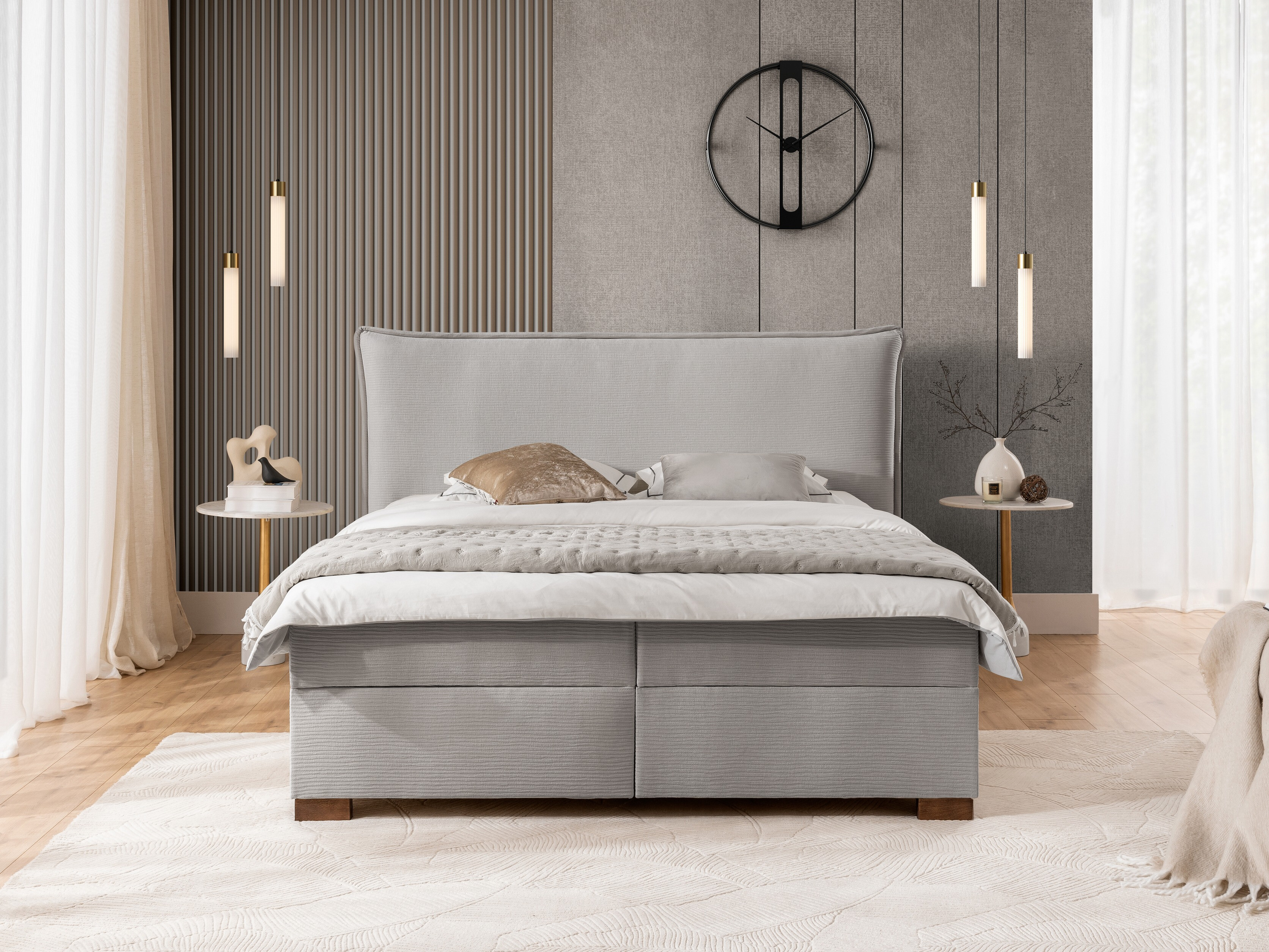 Boxspring postelja Rocklin 135 (Maranta 18)