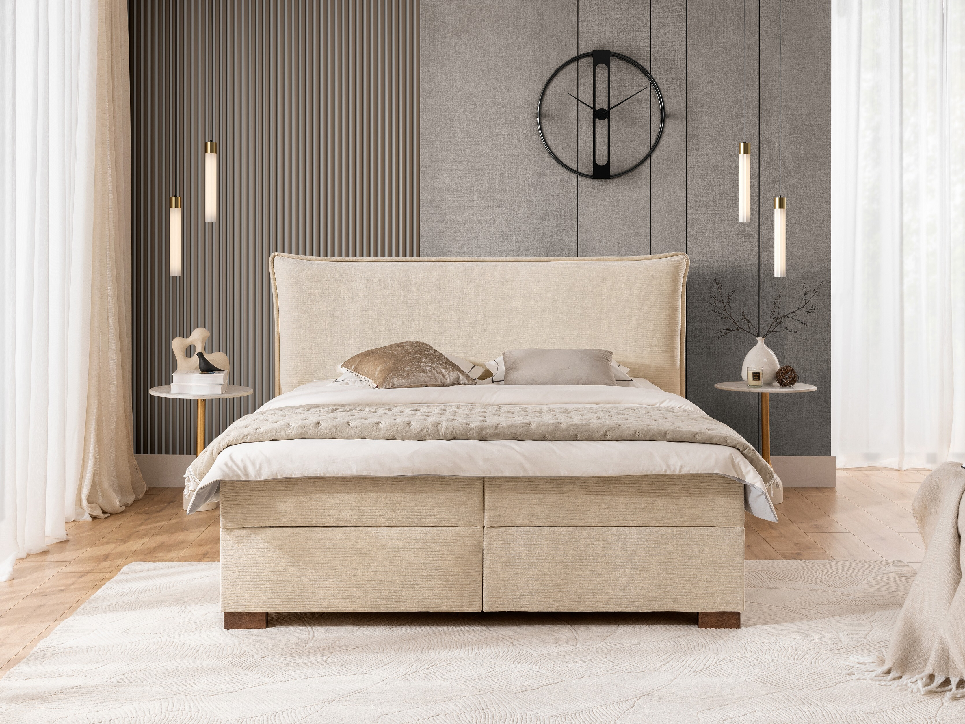 Boxspring postelja Rocklin 135 (Maranta 20)