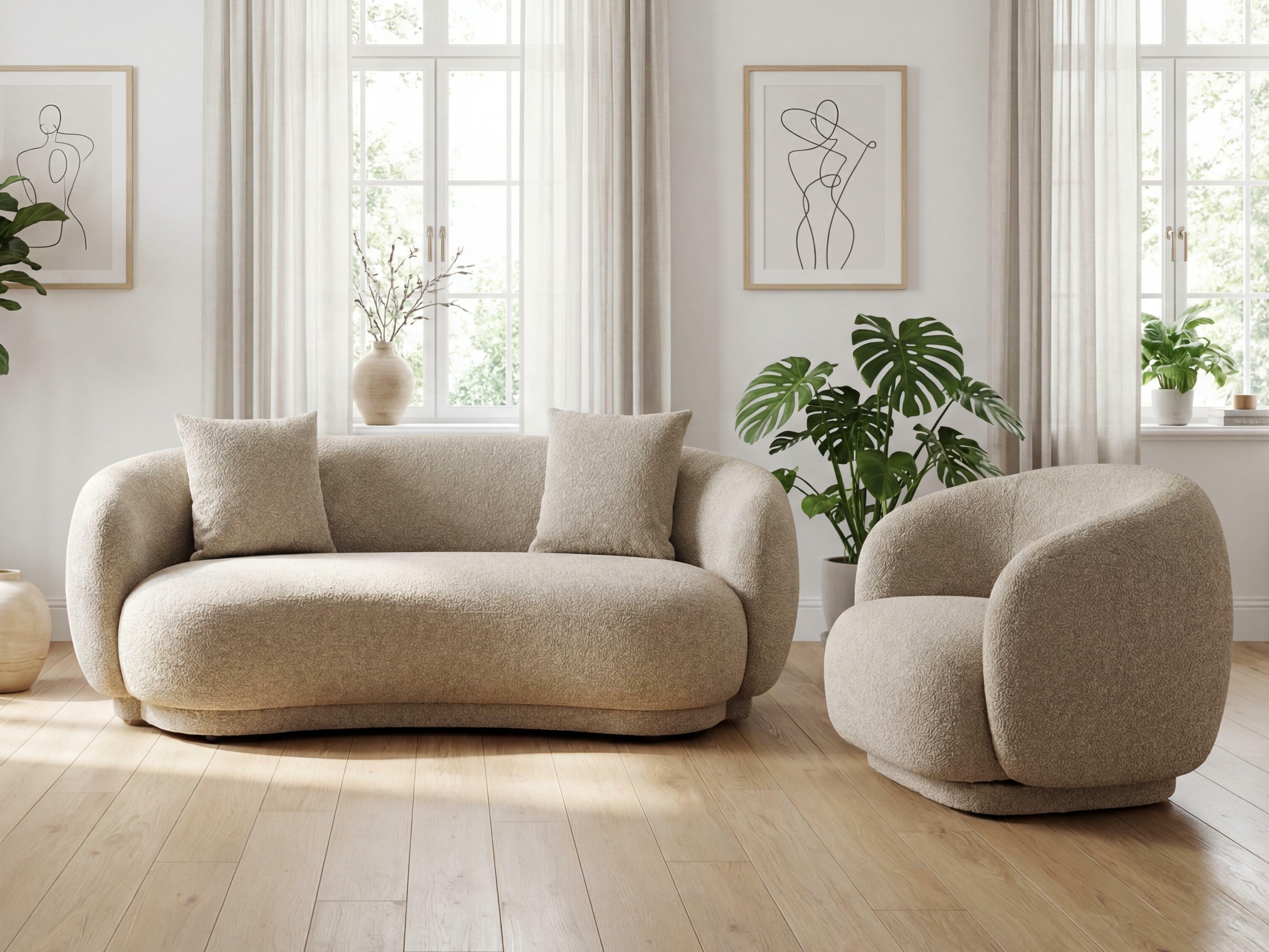 Komplet oblazinjenega pohištva Brea 246