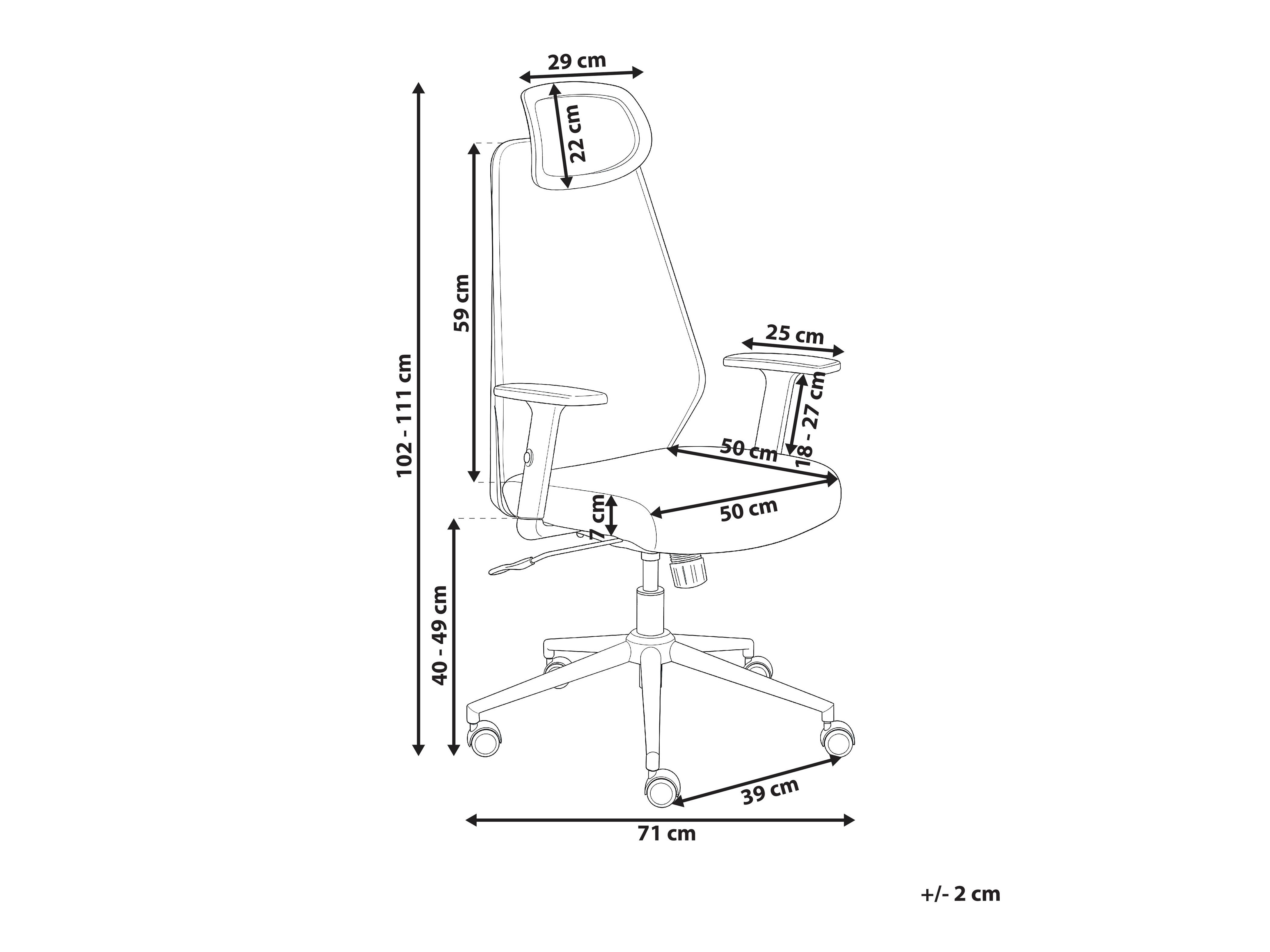 Pisarniški stol Berwyn 2967 (Črna + Rdeča)