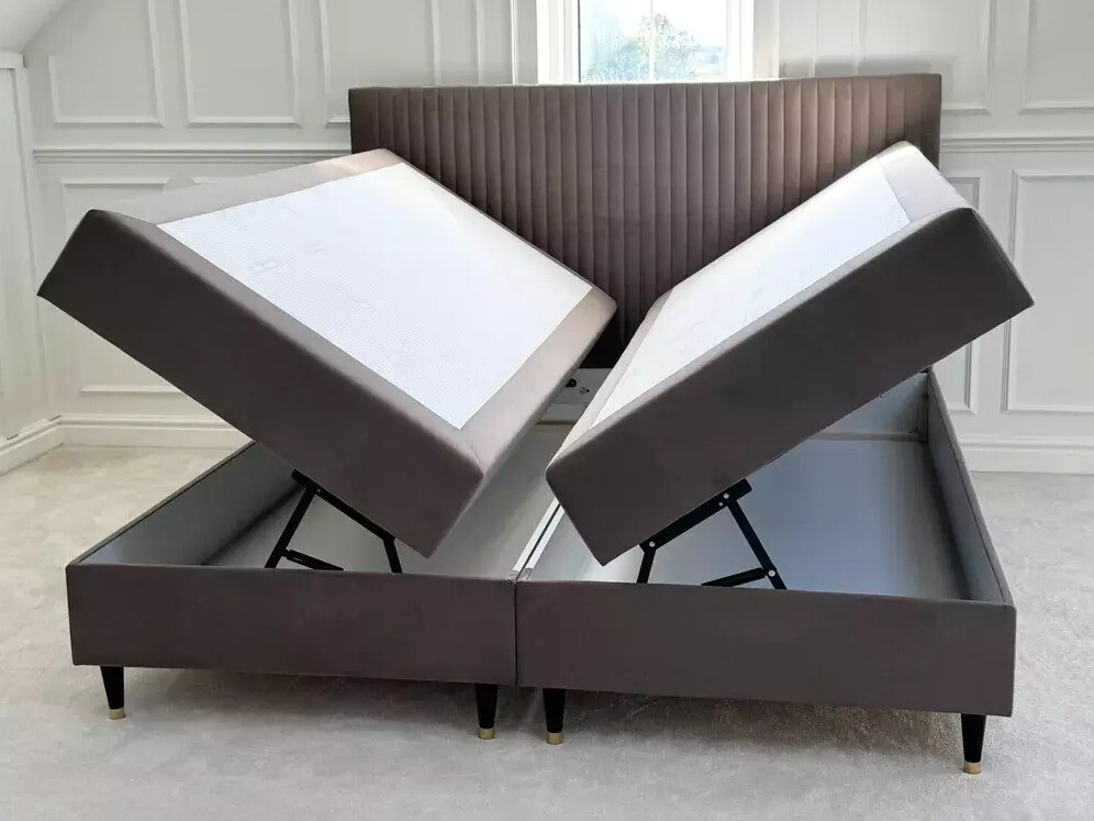 Boxspring postelja Berwyn 2969 (Taupe)
