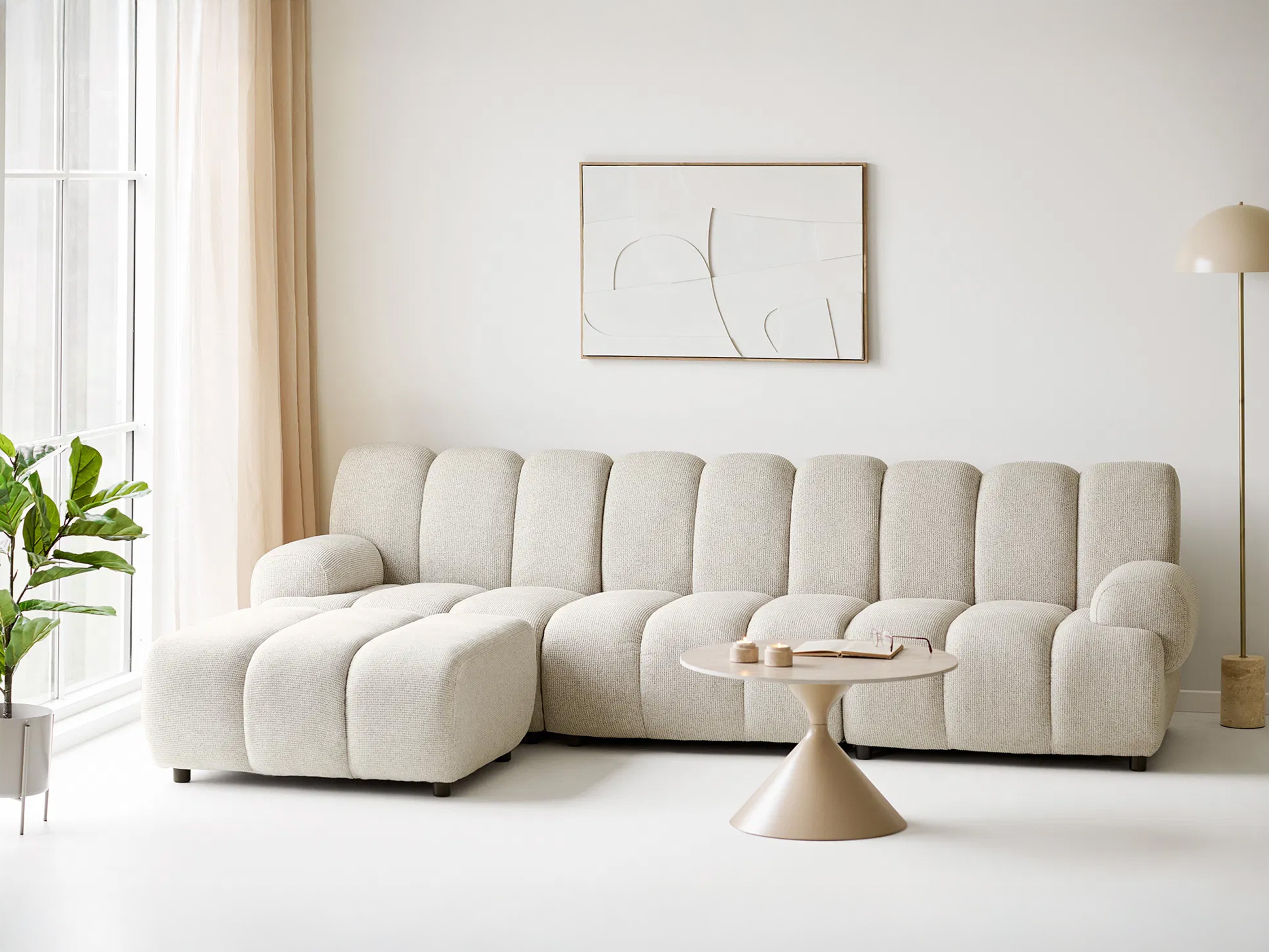 Modularna kotna sedežna garnitura Tenlire 105 (Levo)