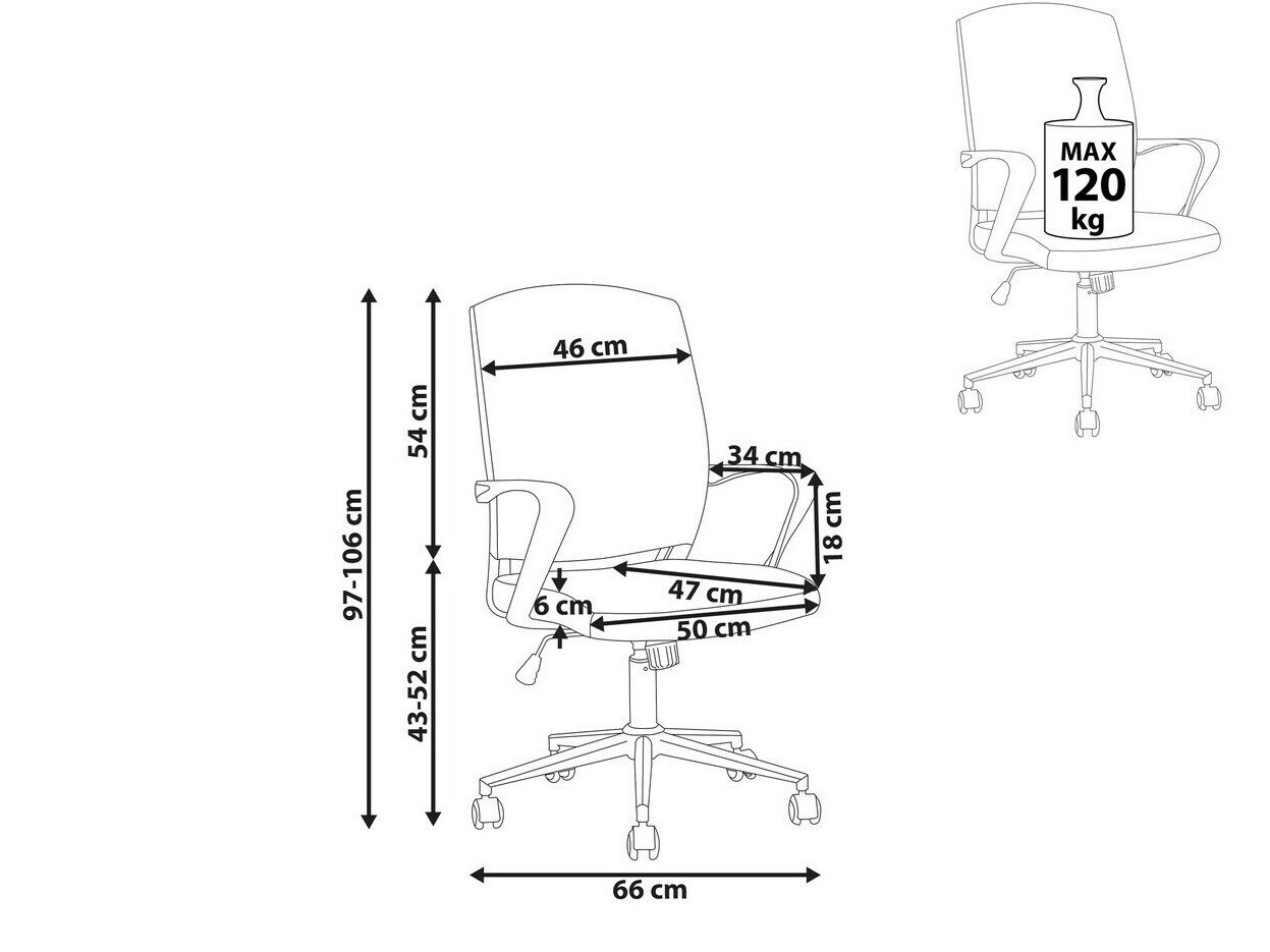 Pisarniški stol Berwyn 431 (Siva + Turkizna + Bela)