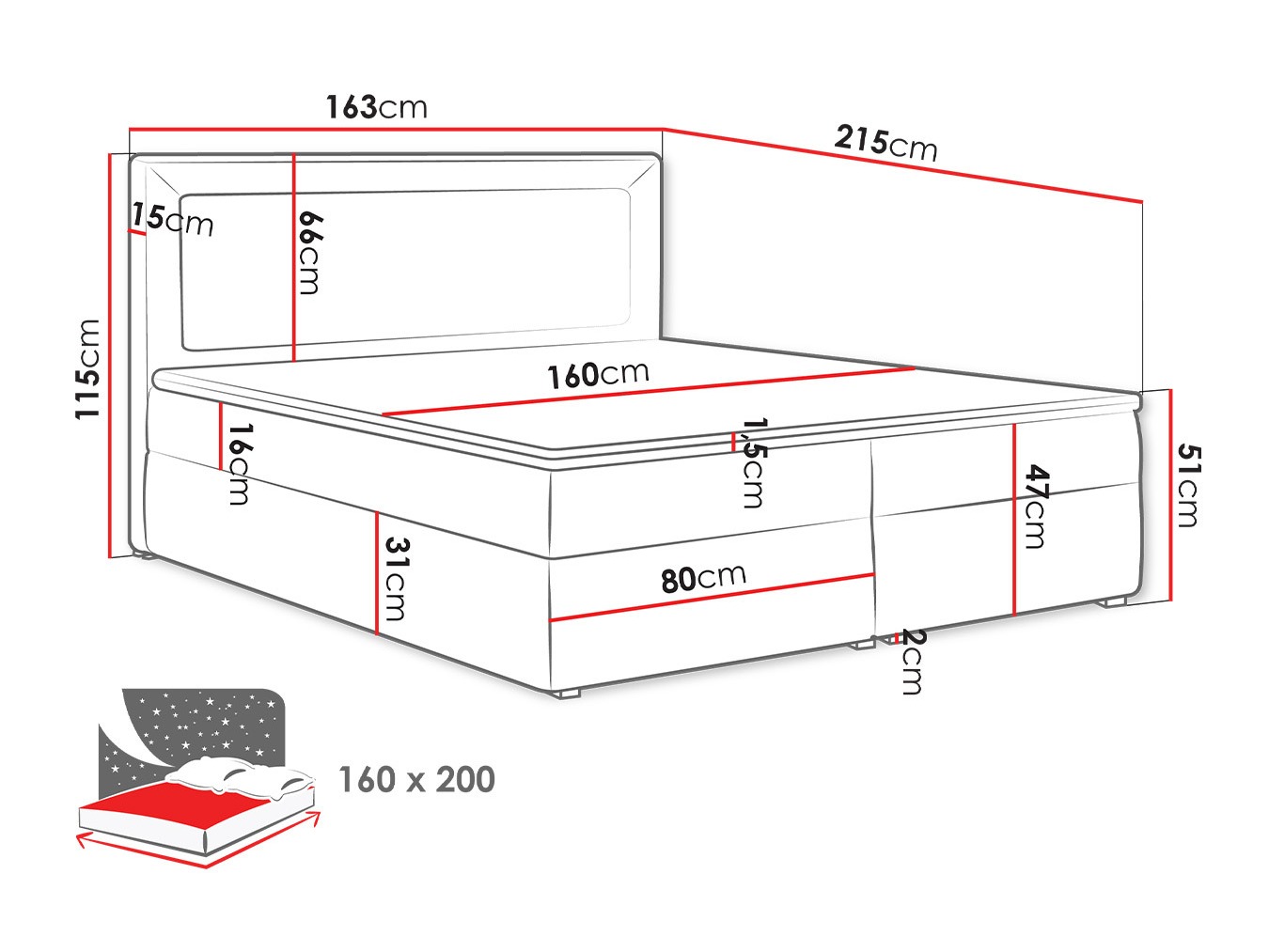 Boxspring postelja Pomona 112 (Victoria 14 864)