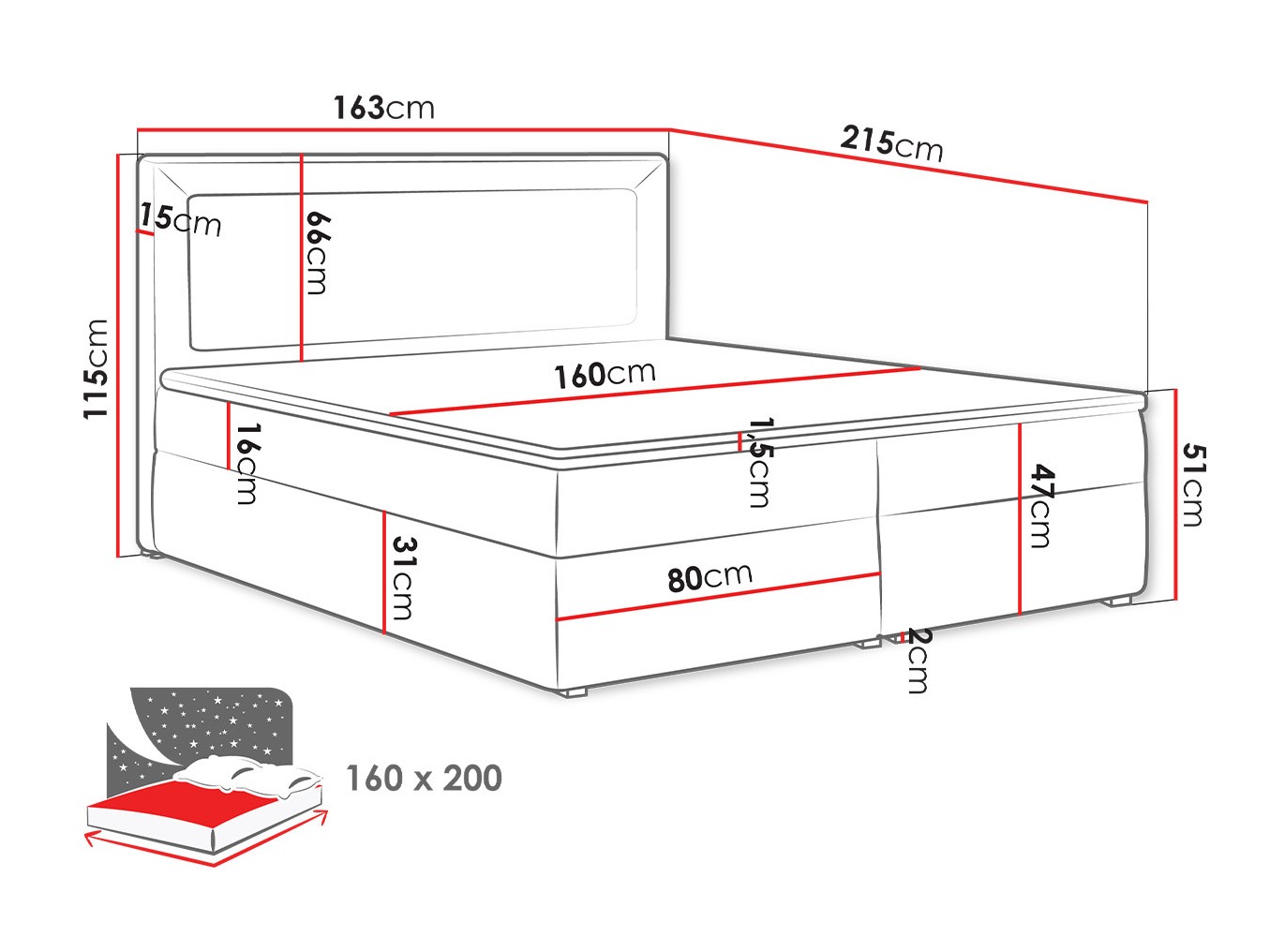 Boxspring postelja Pomona 112 (Victoria 14 865)