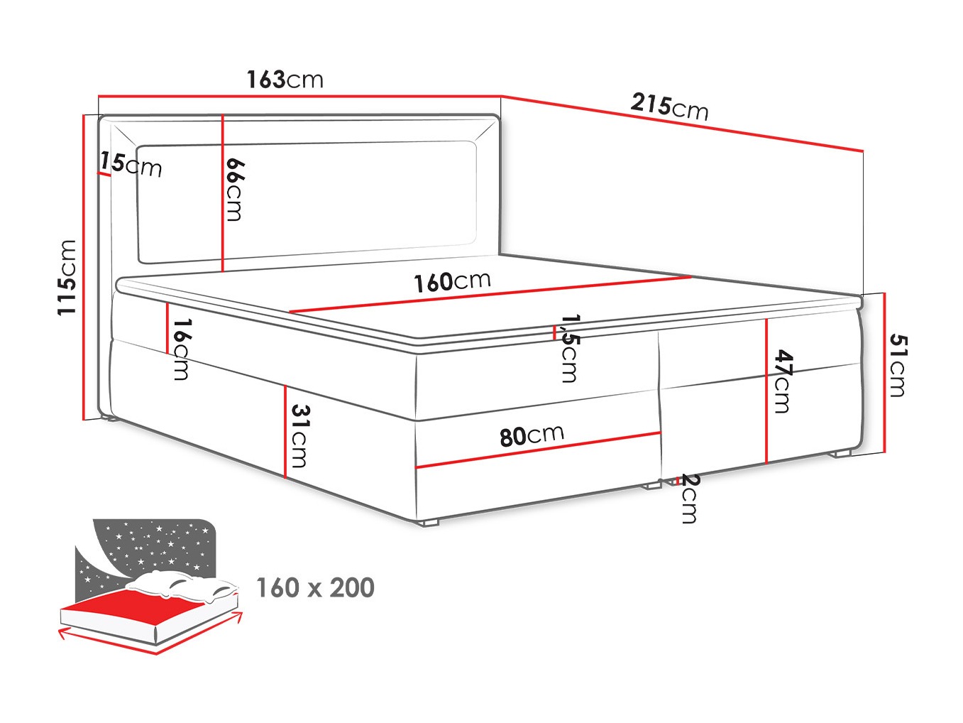 Boxspring postelja Pomona 112 (Victoria 14 866)