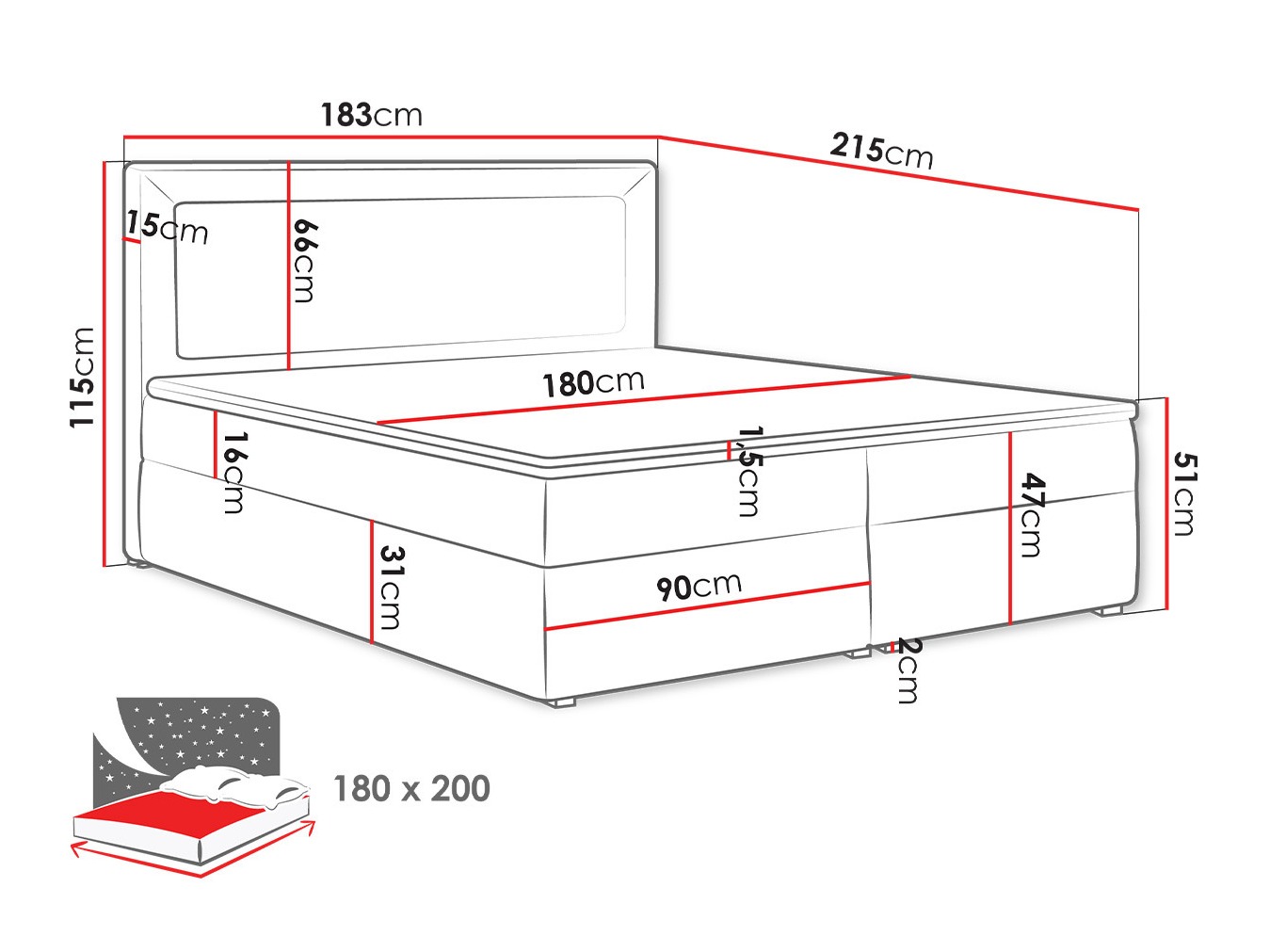 Boxspring postelja Pomona 112 (Victoria 14 866)