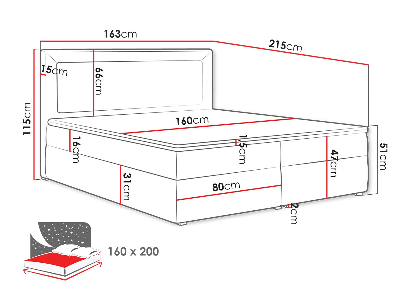 Boxspring postelja Pomona 112 (Victoria 14 867)