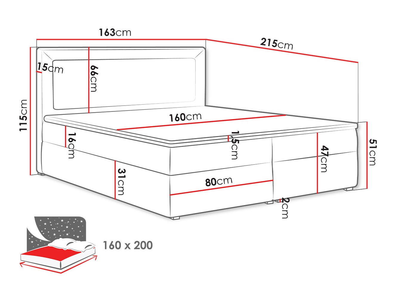 Boxspring postelja Pomona 112 (Victoria 14 868)