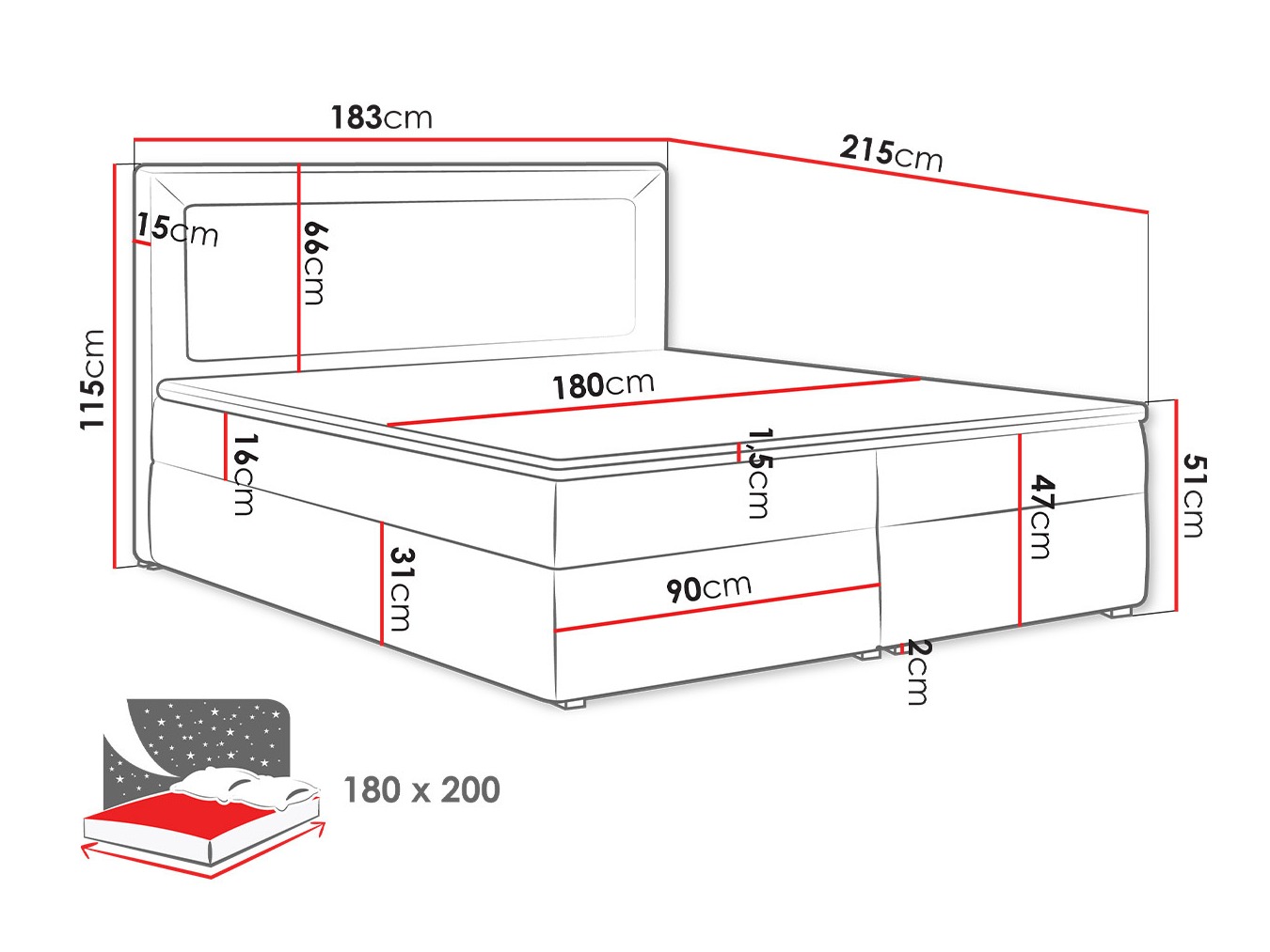 Boxspring postelja Pomona 112 (Victoria 14 869)