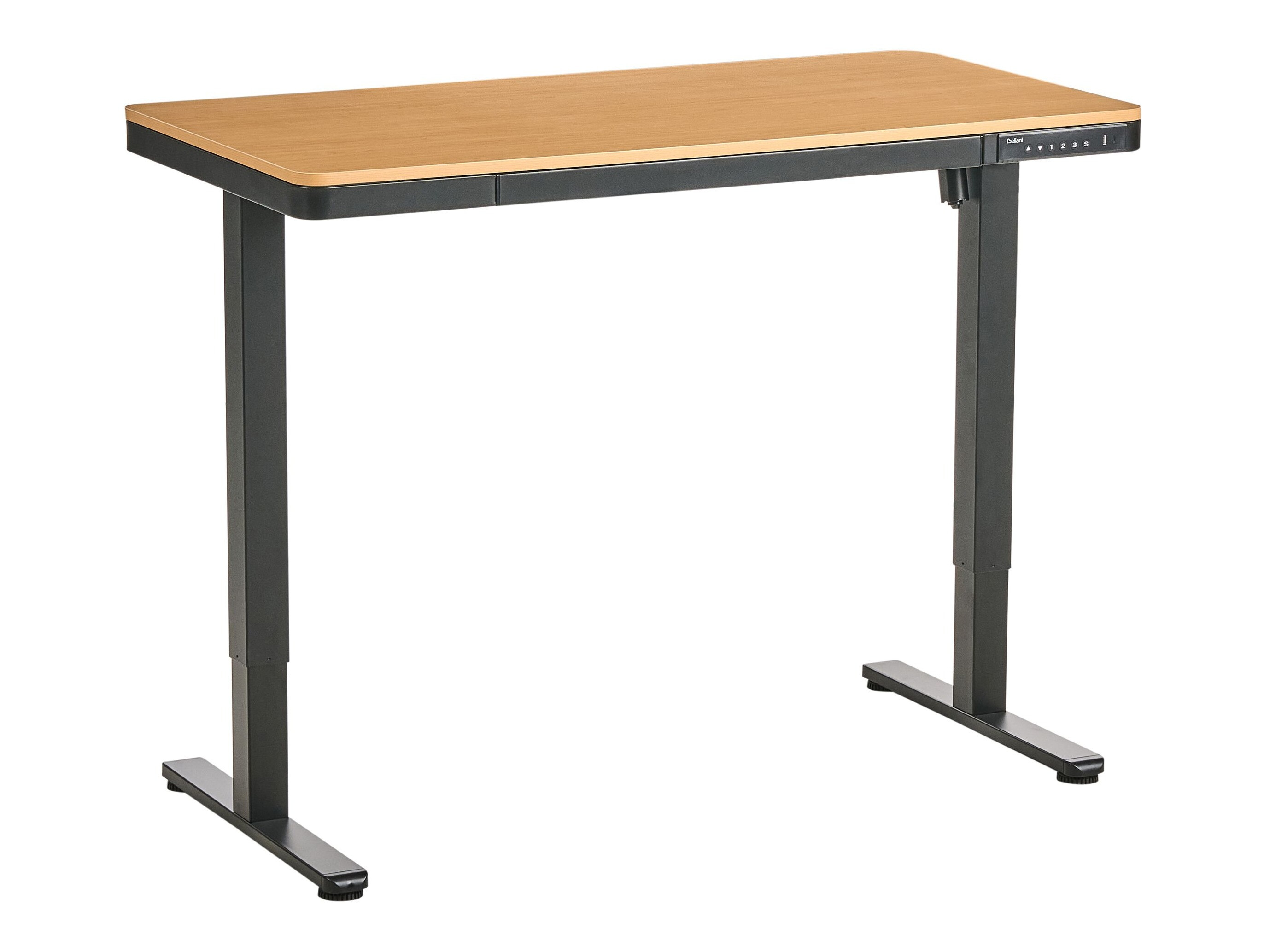 Dvižna pisalna miza Berwyn 2994 (Črna + Svetlo rjava)