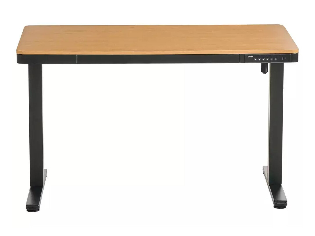 Dvižna pisalna miza Berwyn 2994 (Črna + Svetlo rjava)