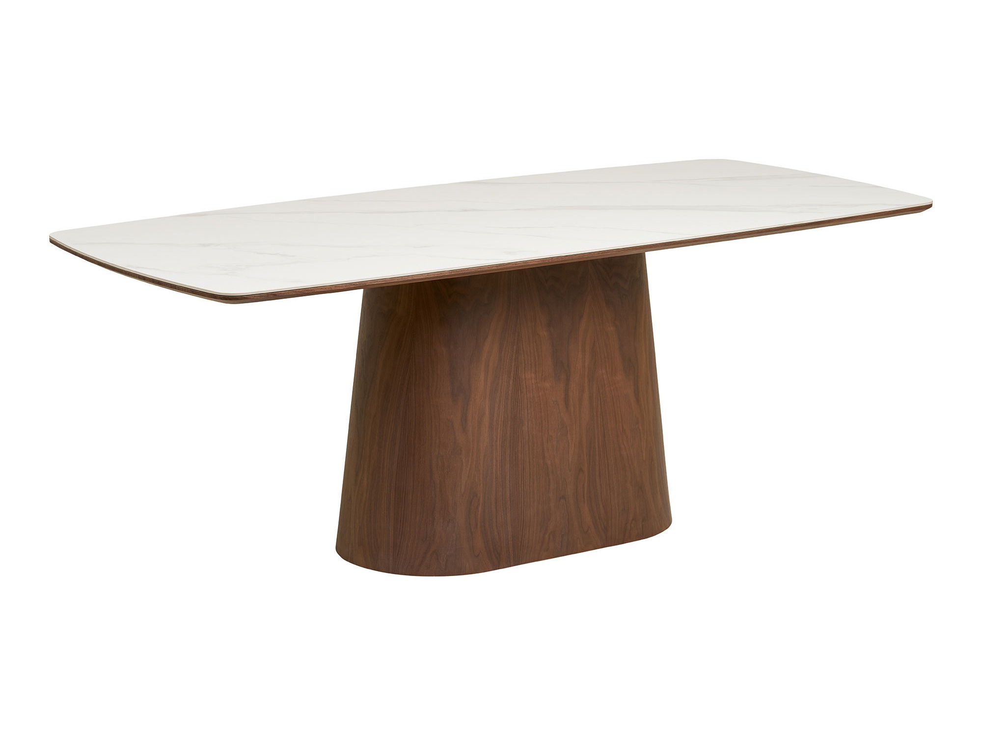 Miza Brea 269 (Temno rjava + Beli marmor)