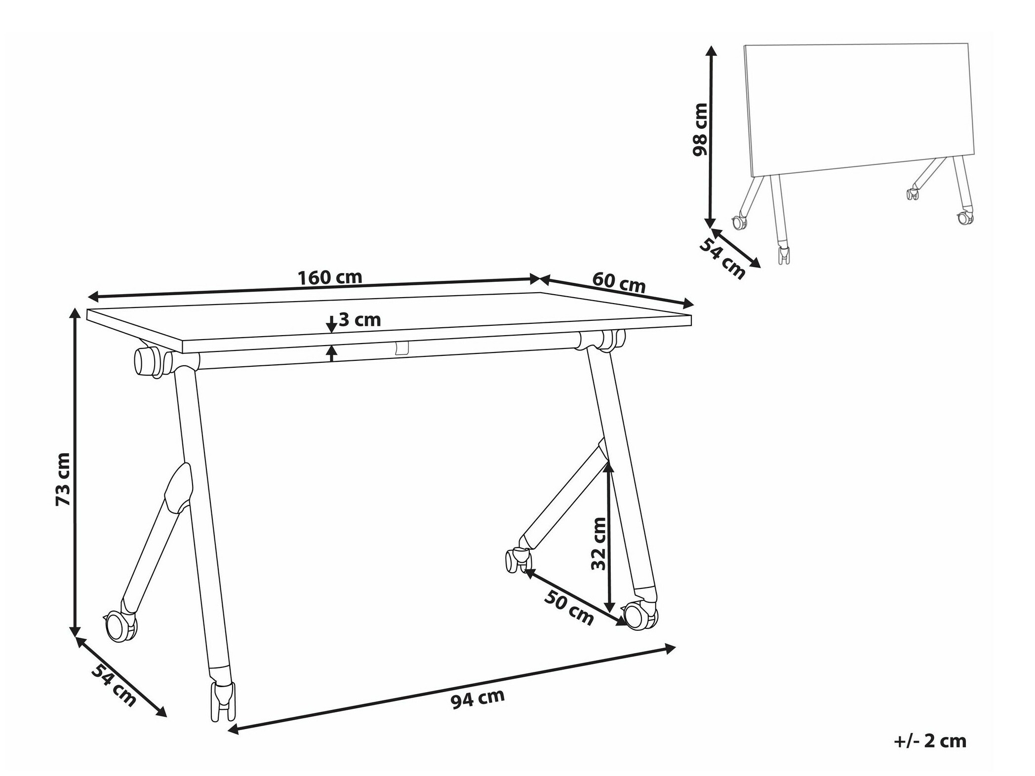 Pisalna miza Berwyn 2138 (Svetel les)