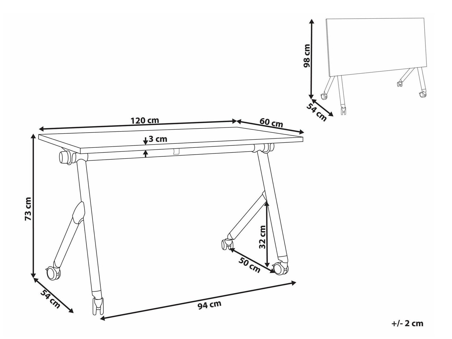 Pisalna miza Berwyn 2138 (Svetel les)
