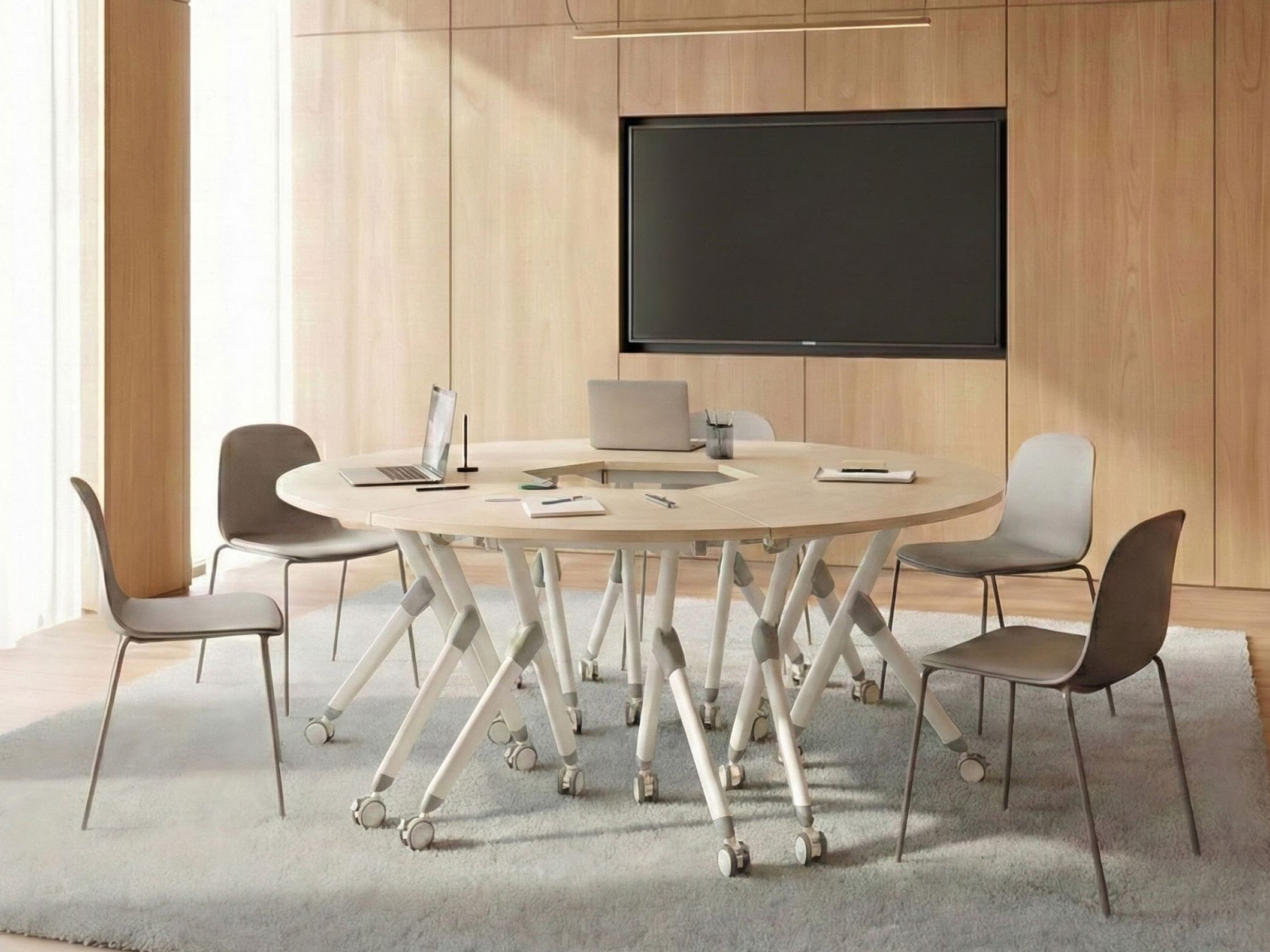 Pisalna miza Berwyn 2993 (Svetlo rjava)