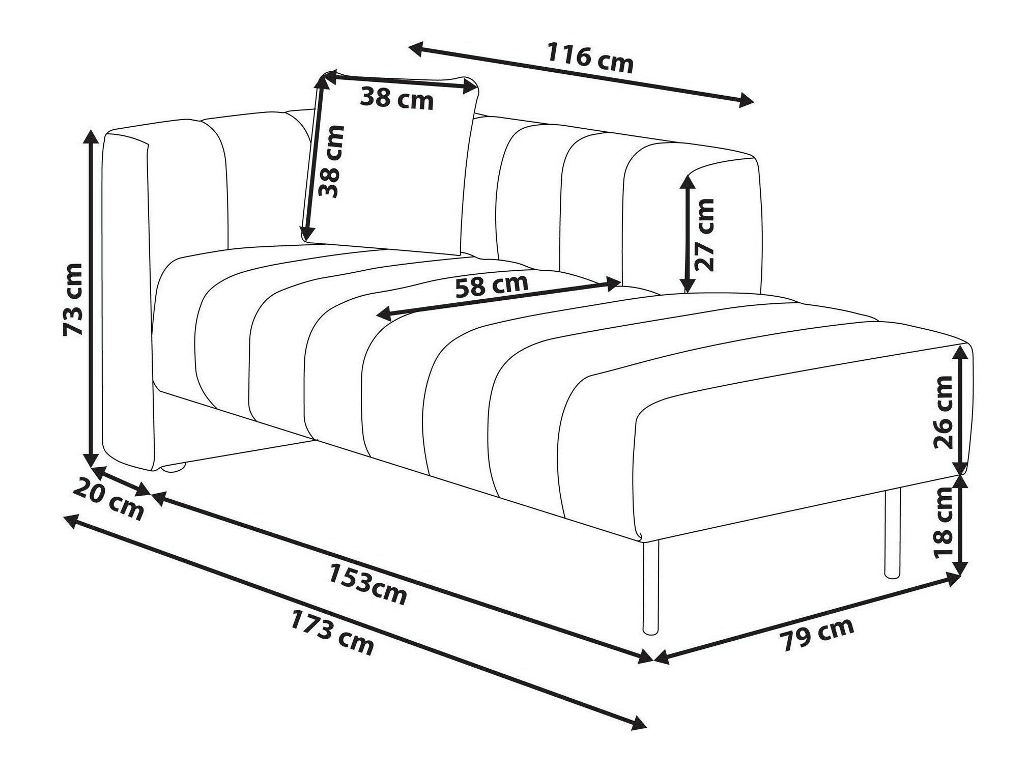 Počivalnik Berwyn 2996 (Bela)