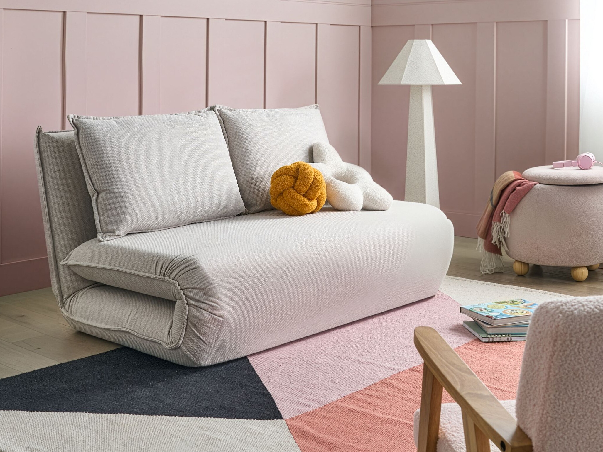 Raztegljiv kavč Berwyn 2997 (Bela)