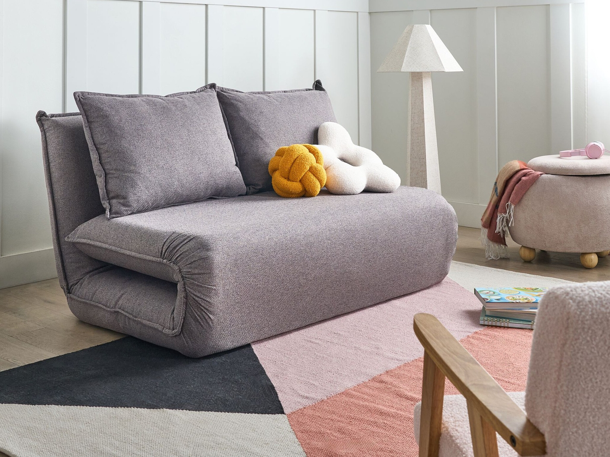 Raztegljiv kavč Berwyn 2997 (Temno siva)