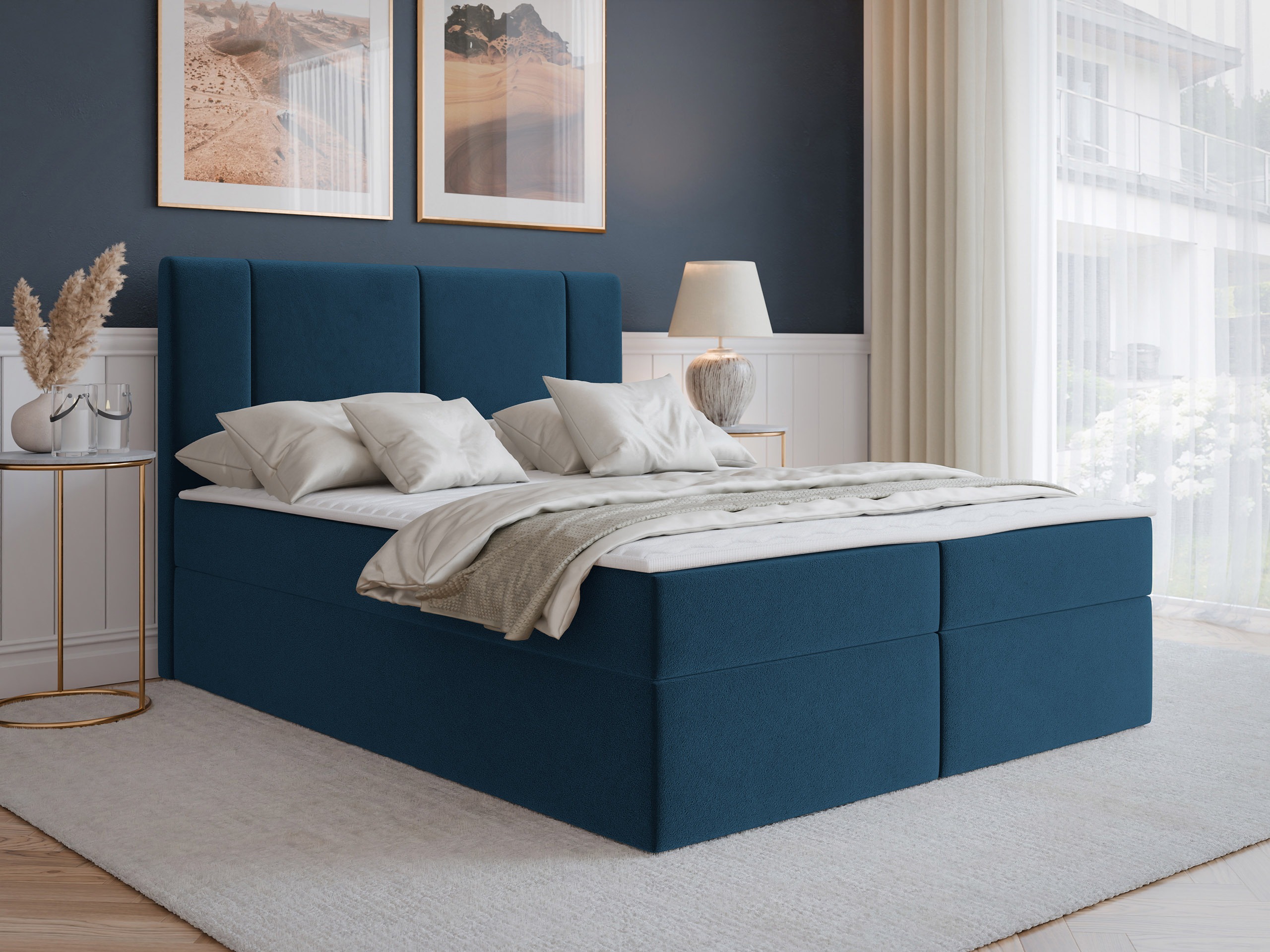 Boxspring postelja Zanesville 101 (Manila 26)