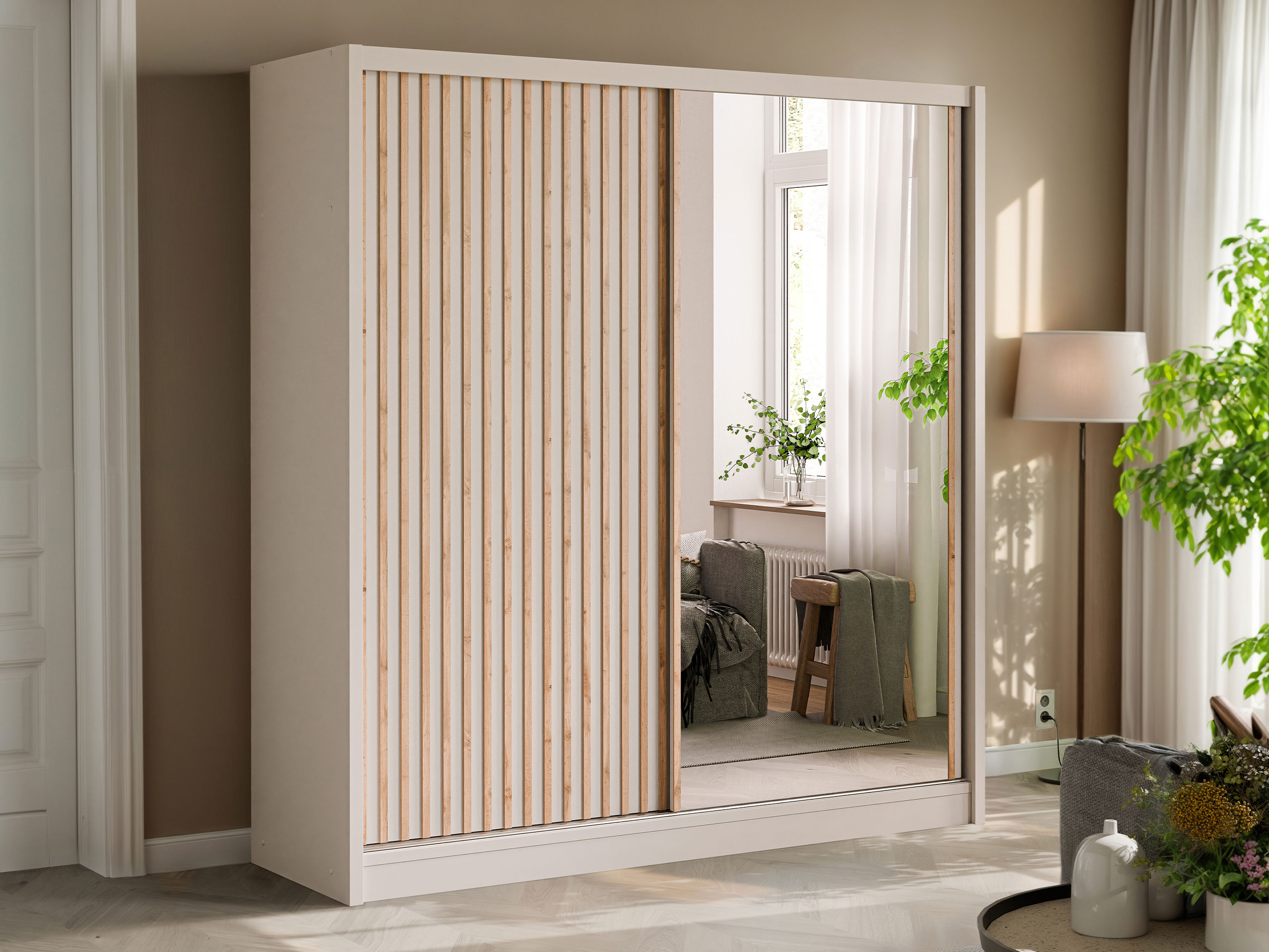 Garderobna omara Honolulu 274 (Kašmir + Wotan hrast)