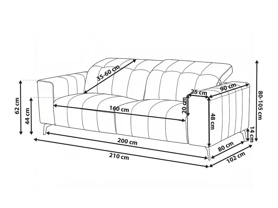 Kavč Berwyn 2946 (Taupe)