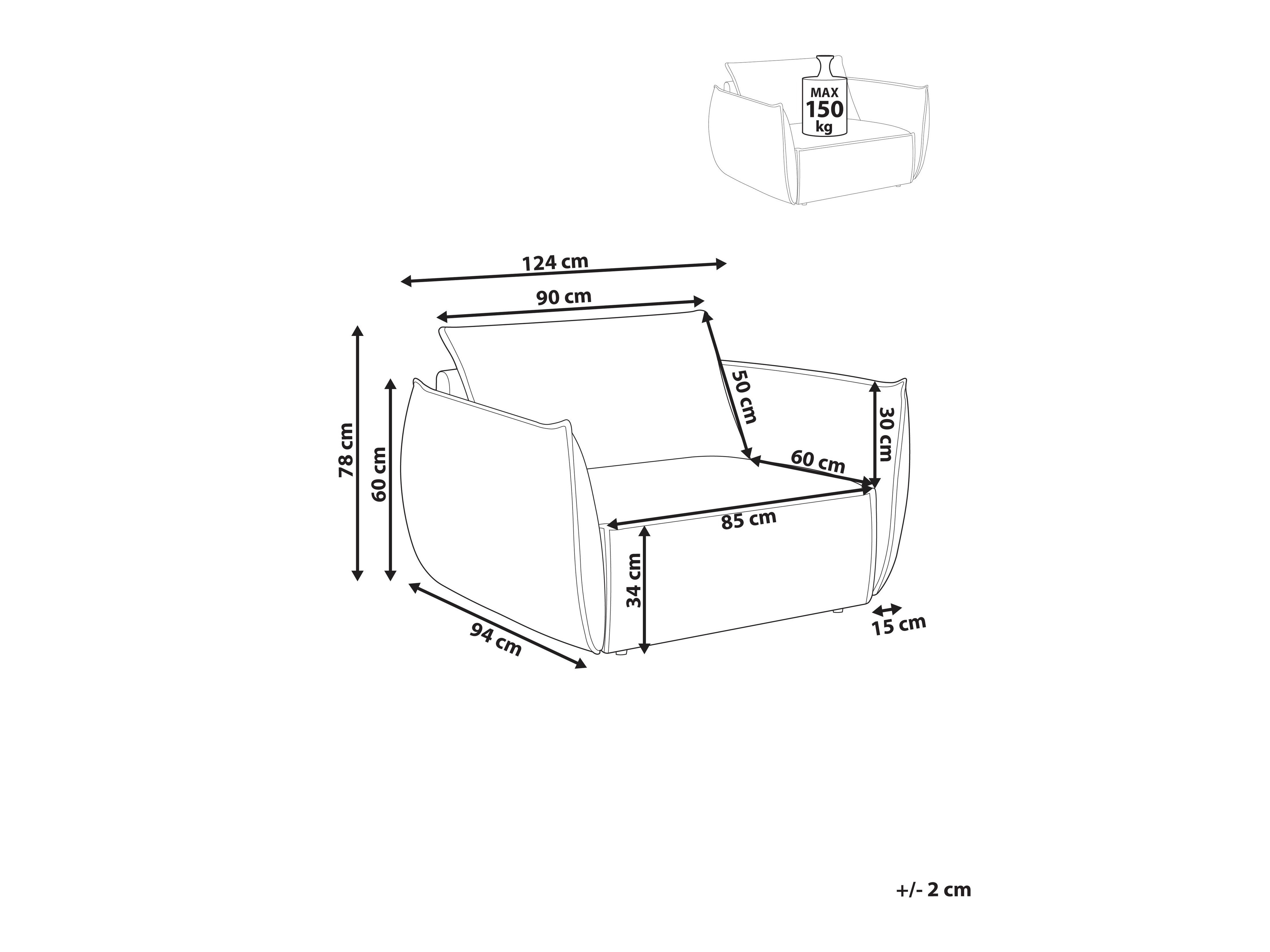 Fotelj Berwyn 2704 (Temno zelena)